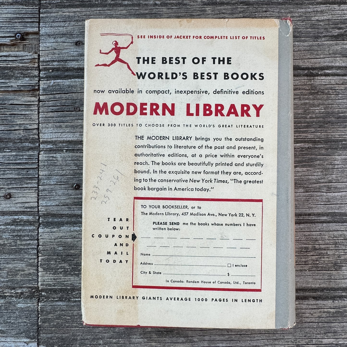 Introduction to St. Thomas Aquinas, Edited by Anton C. Pegis, 1948 Modern Library Edition