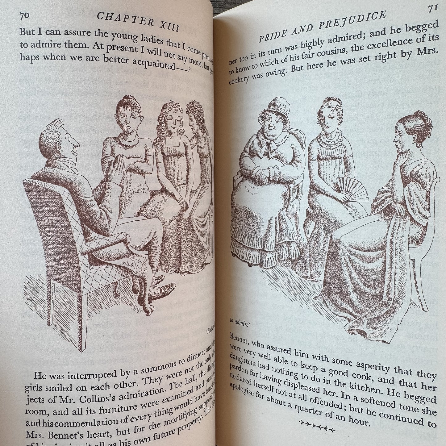 Pride and Prejudice, Jane Austen, 1940 Heritage Press Edition