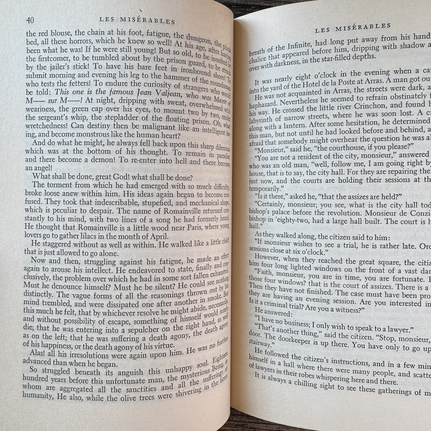 Les Misérables, Victor Hugo, 1954