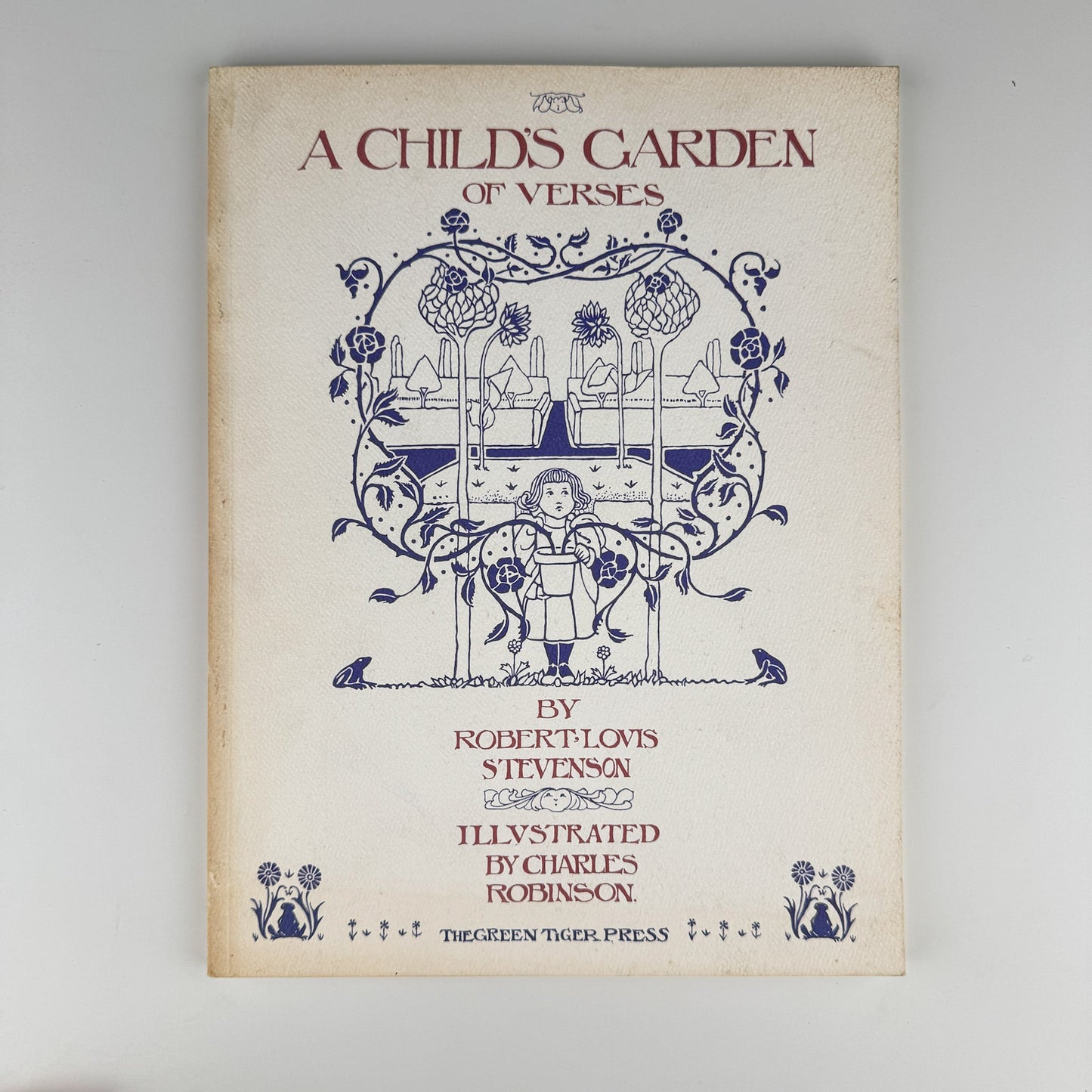 A Child's Garden of Verses, 1975, Green Tiger Press, Softcover - Pretty Old Books