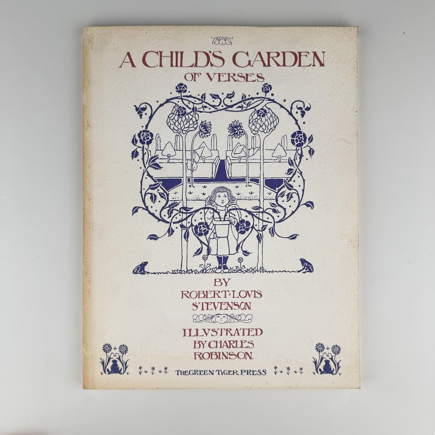 A Child's Garden of Verses, 1975, Green Tiger Press, Softcover - Pretty Old Books