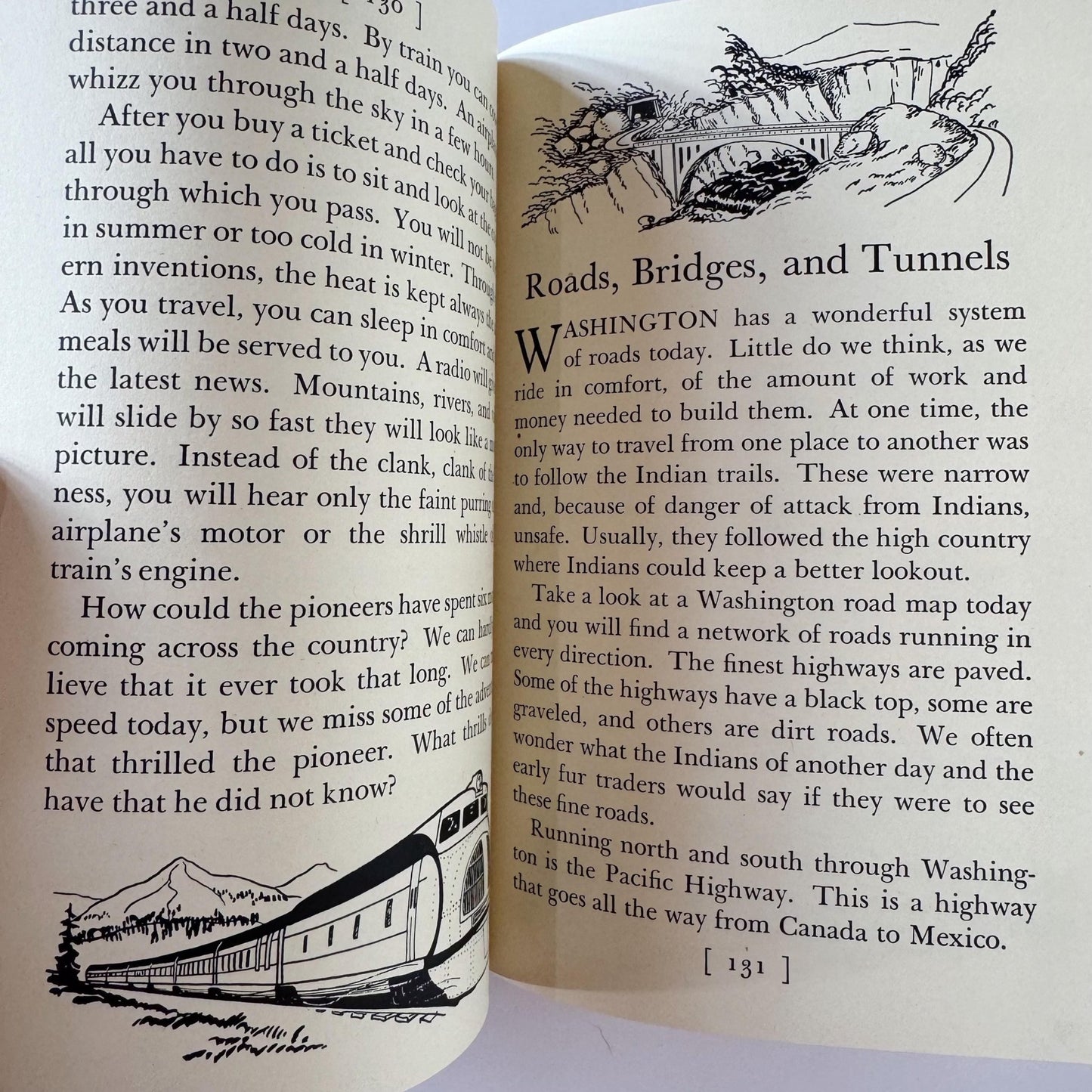 A Child's Story of Washington, 1938 History School Book, Beautiful Illustrations - Pretty Old Books