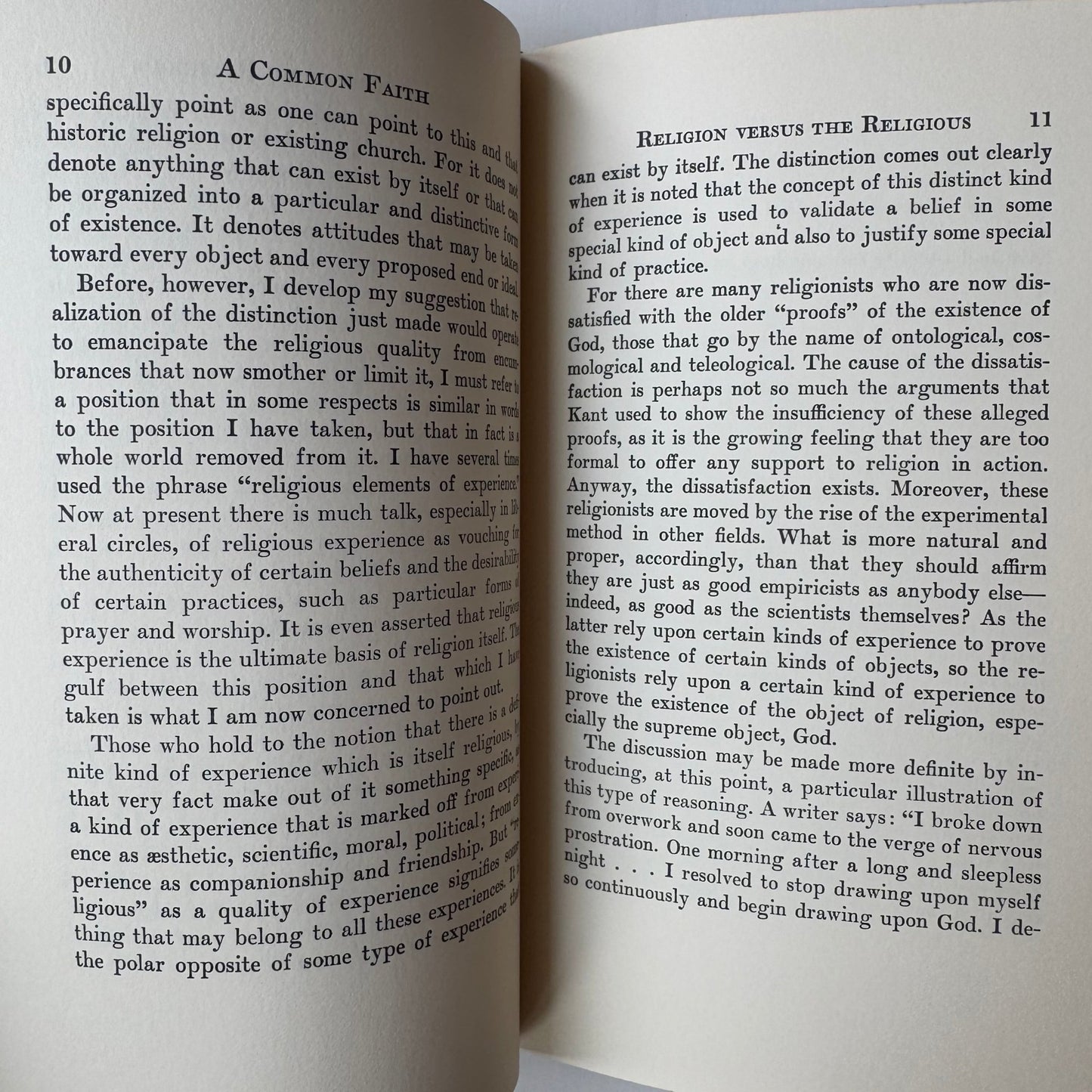 A Common Faith, John Dewey, 1957 Hardcover - Pretty Old Books
