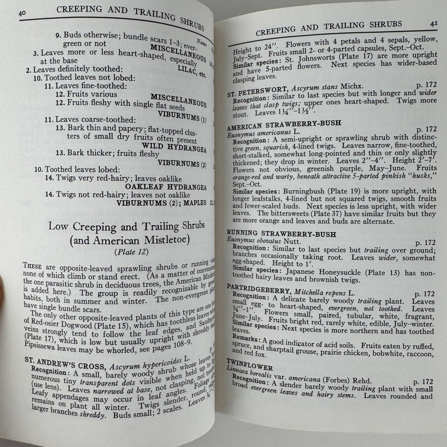 A Field Guide to Trees and Shrubs, Roger Tory Peterson 1958 Hardcover First Edition - Pretty Old Books