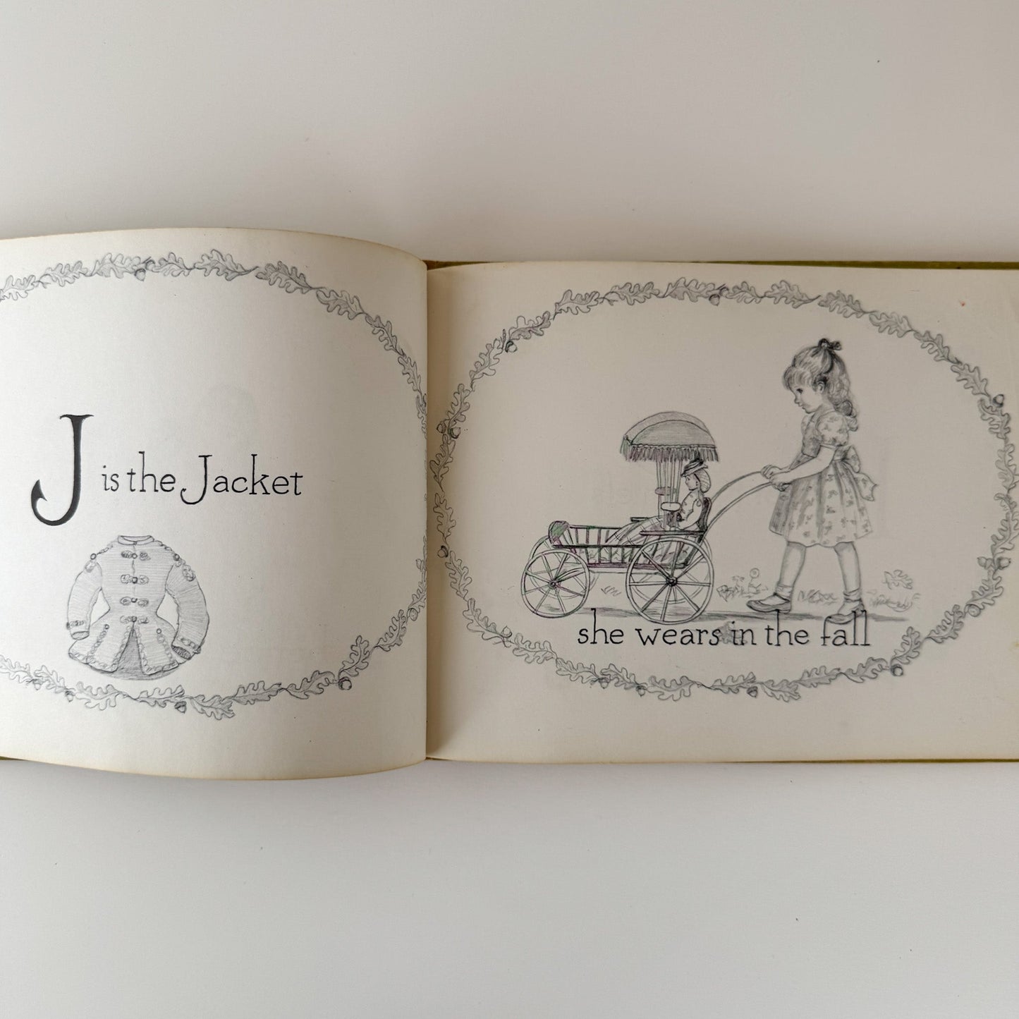 A is for Annabelle, Tasha Tudor, 1957 Second Printing, Hardcover - Pretty Old Books