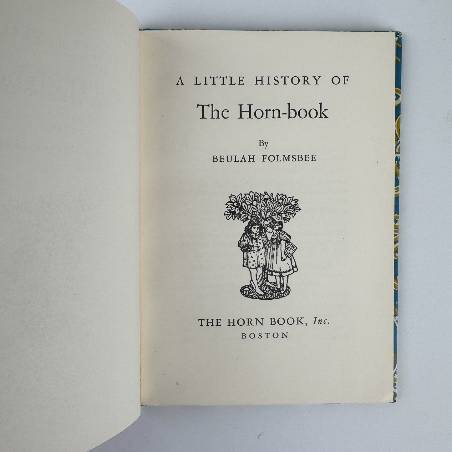 A Little History of the Horn - Book, Beulah Folmsbee, Vintage Mini Illustrated Hardcover - Pretty Old Books