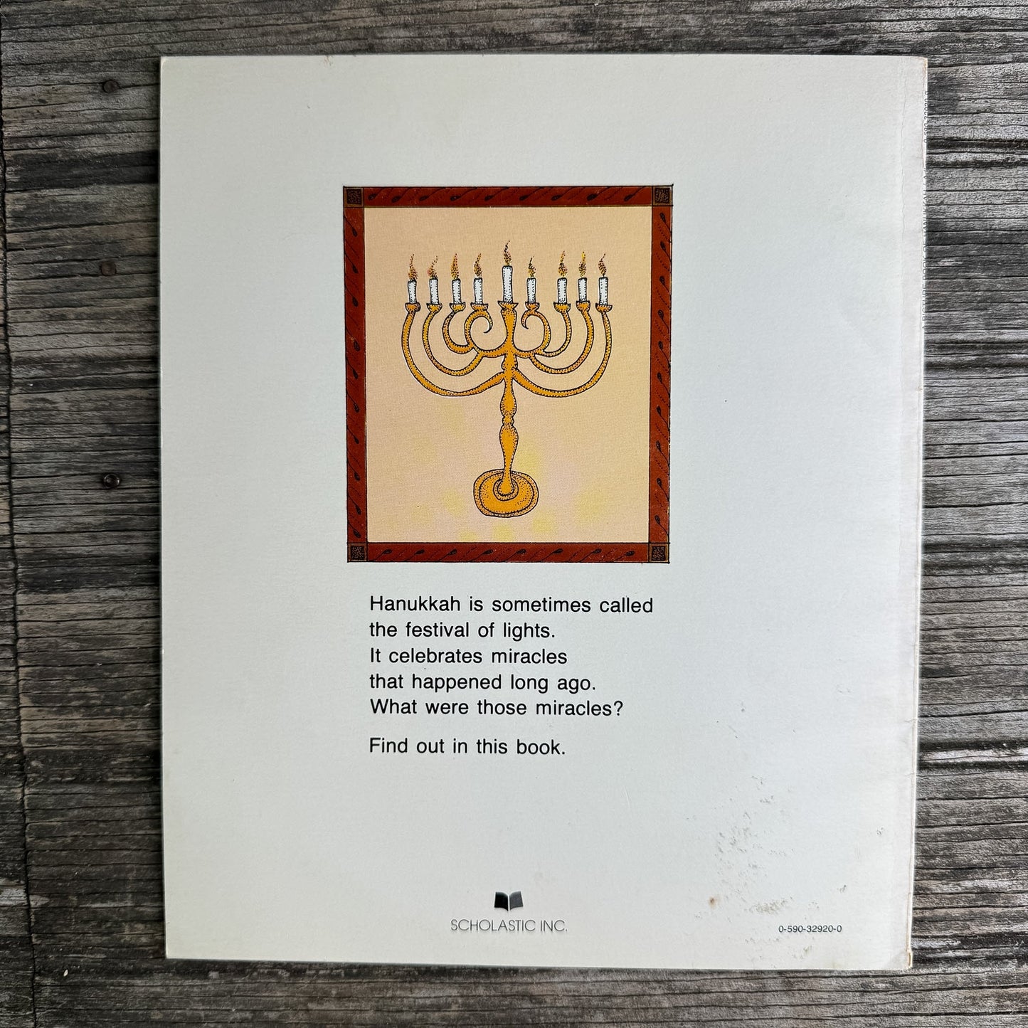 A Picture Book of Hanukkah, David A. Adler, 1982 - Pretty Old Books
