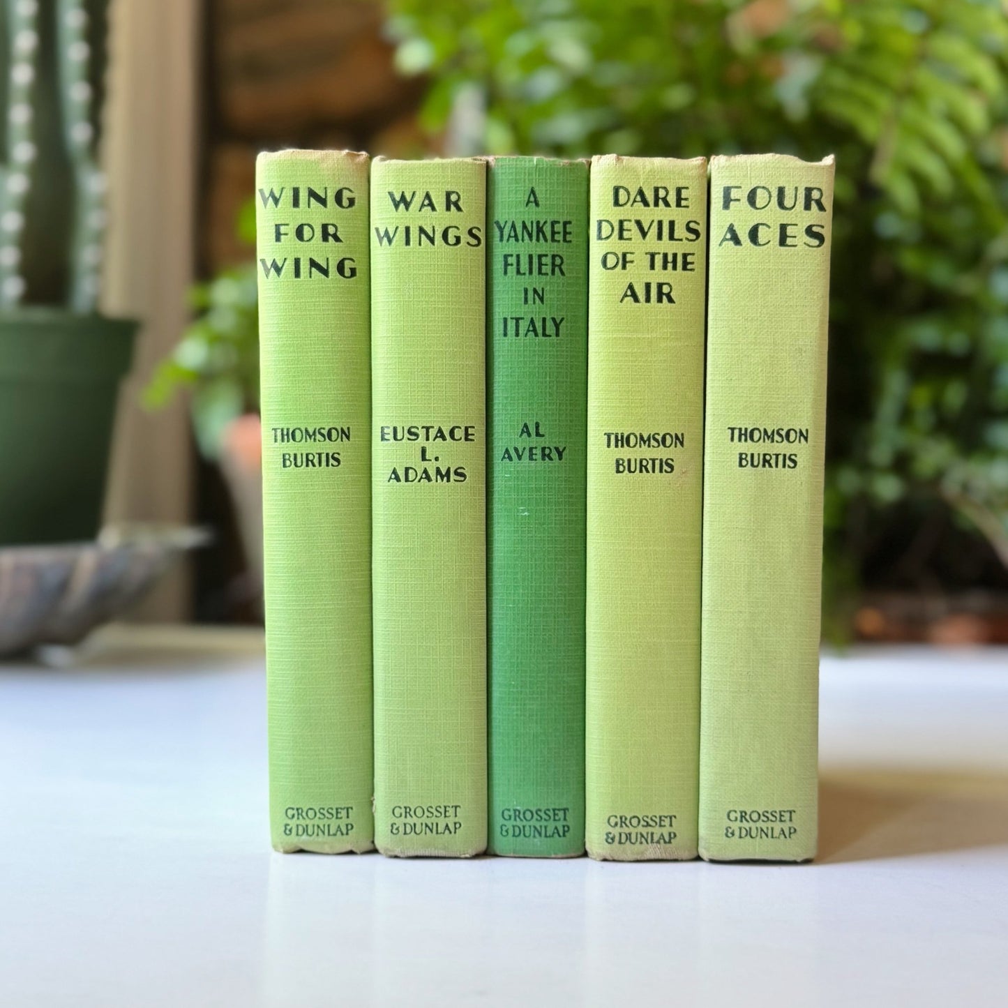 Air Combat Stories For Boys, Mid Century Children's Book Set - Pretty Old Books