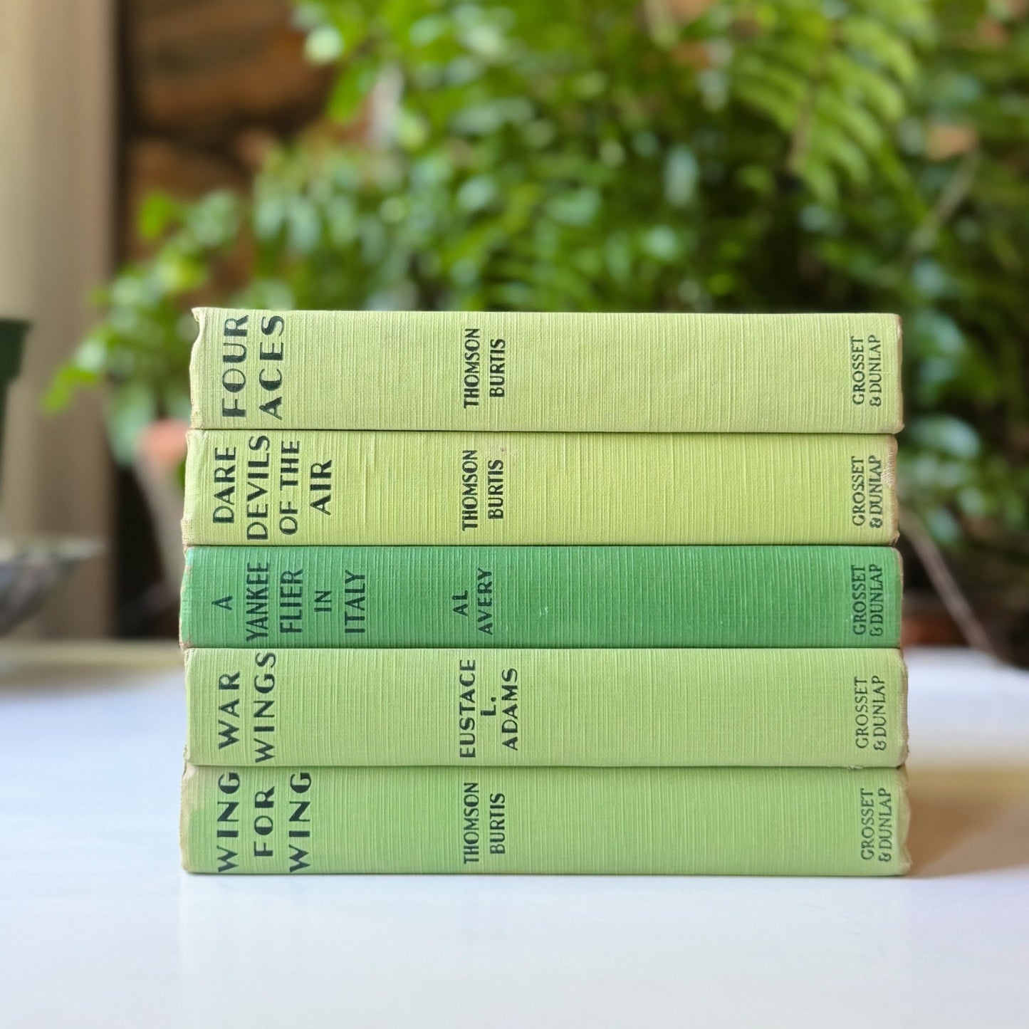 Air Combat Stories For Boys, Mid Century Children's Book Set - Pretty Old Books