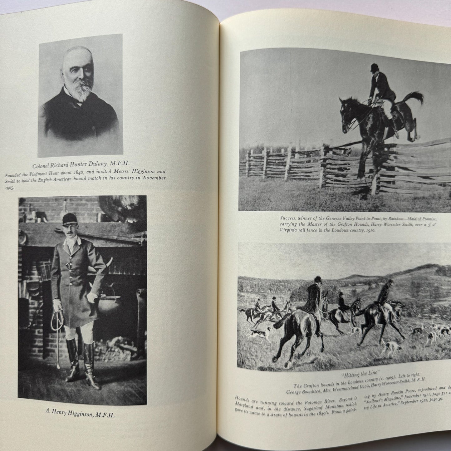 American Foxhound, Fox Hunting Set of 2, 1968 Oversized Books - Pretty Old Books