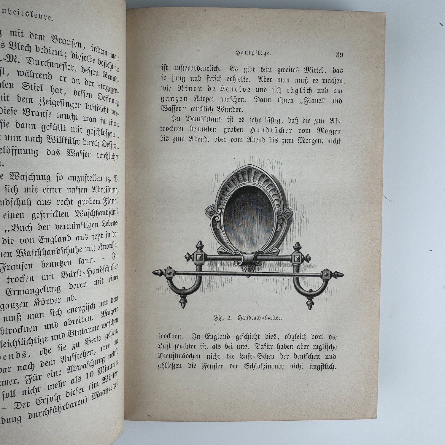 Antique 1883 German Beauty Advice Book for Women, Illustrations - Pretty Old Books