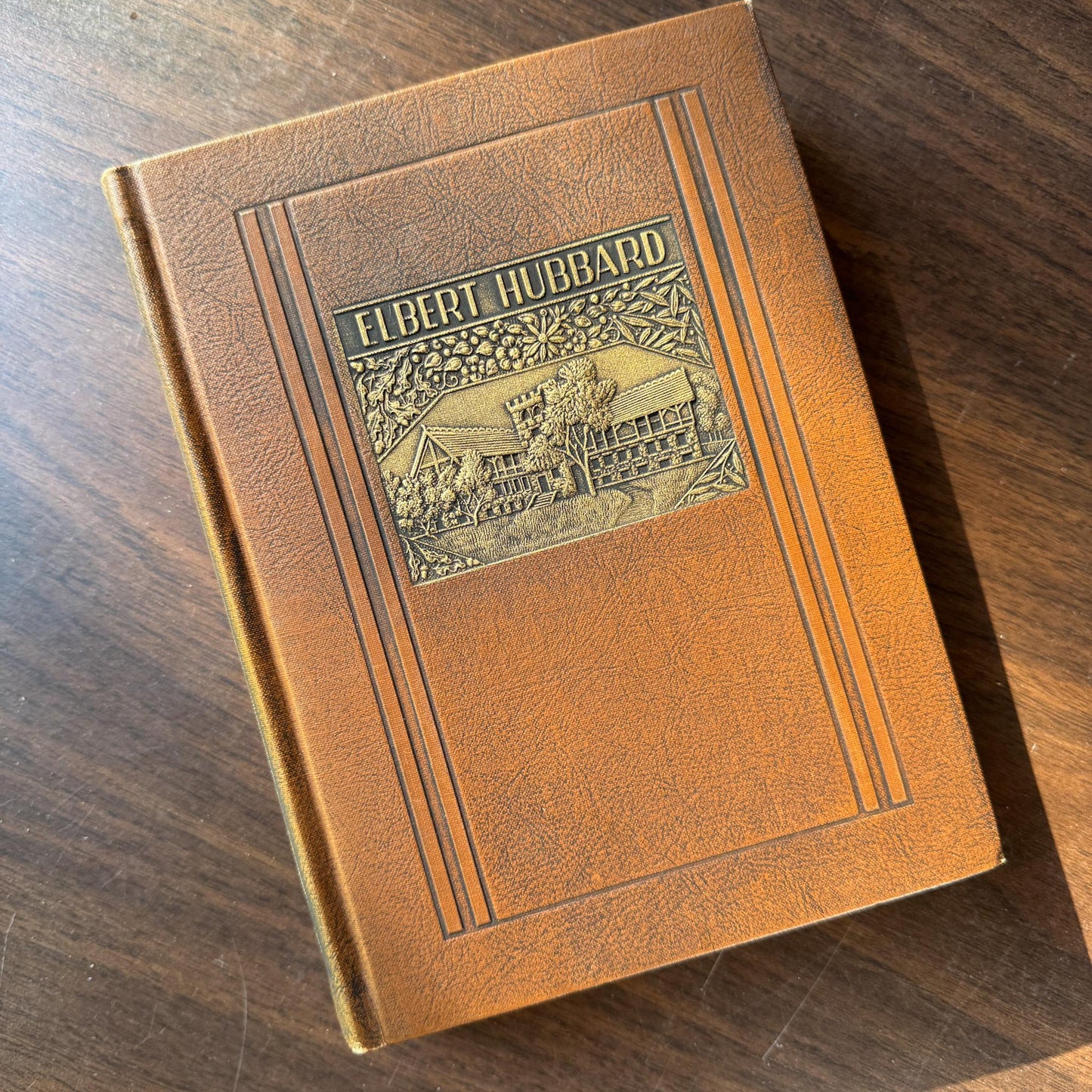 Antique Brown and Copper Book Set, Little Journeys to the Homes of the Great, 1928 Biographies - Pretty Old Books