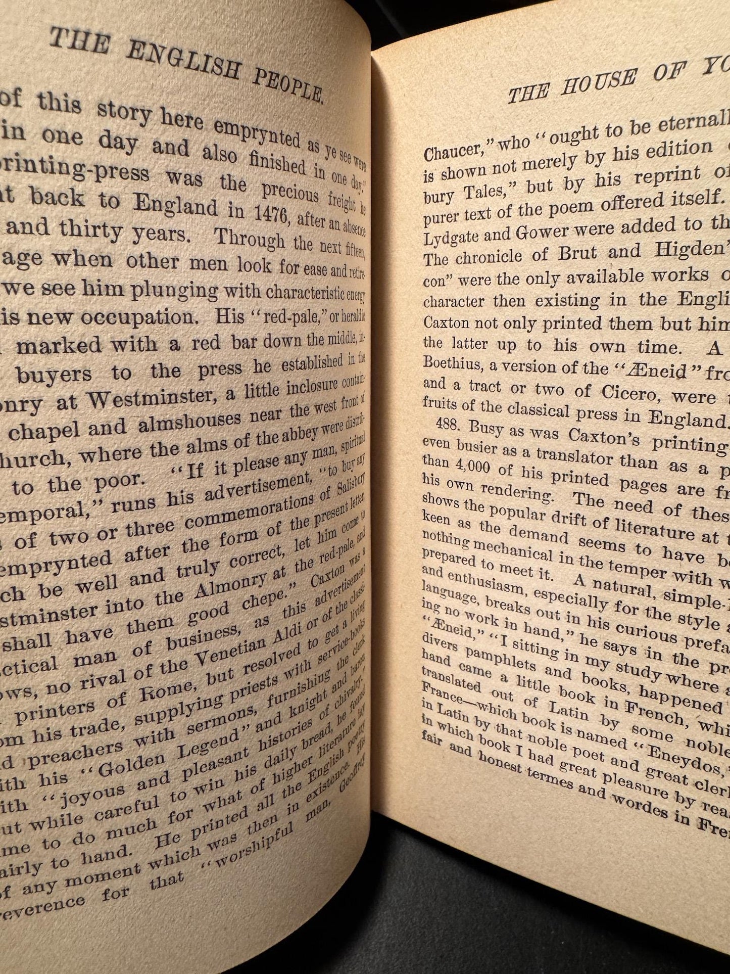 Antique Mini Beige Neutral Book Set, Green’s History of the English People - Pretty Old Books
