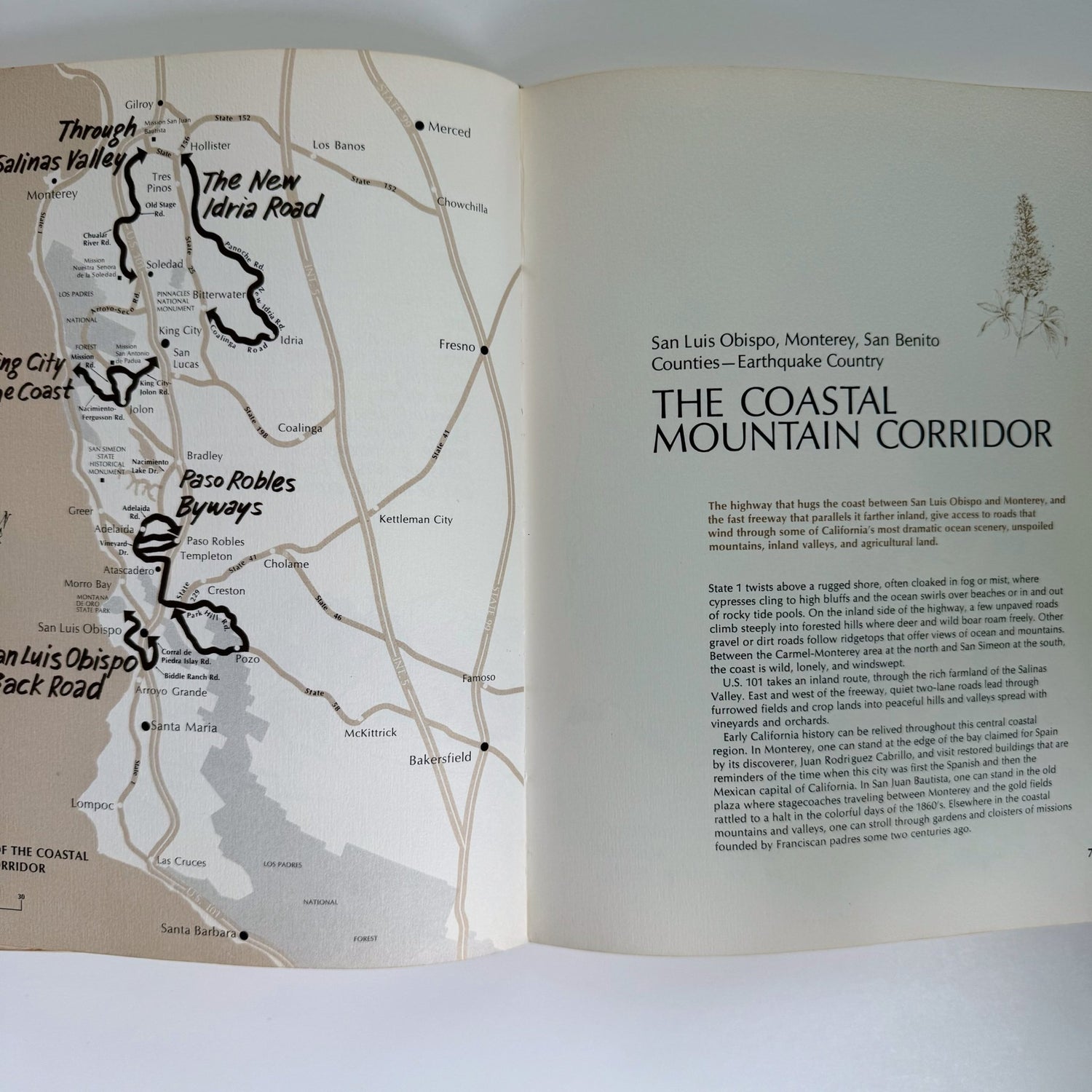 Back Roads of California, A Sunset Pictorial, Earl Thollander, 1971 Illustrated - Pretty Old Books
