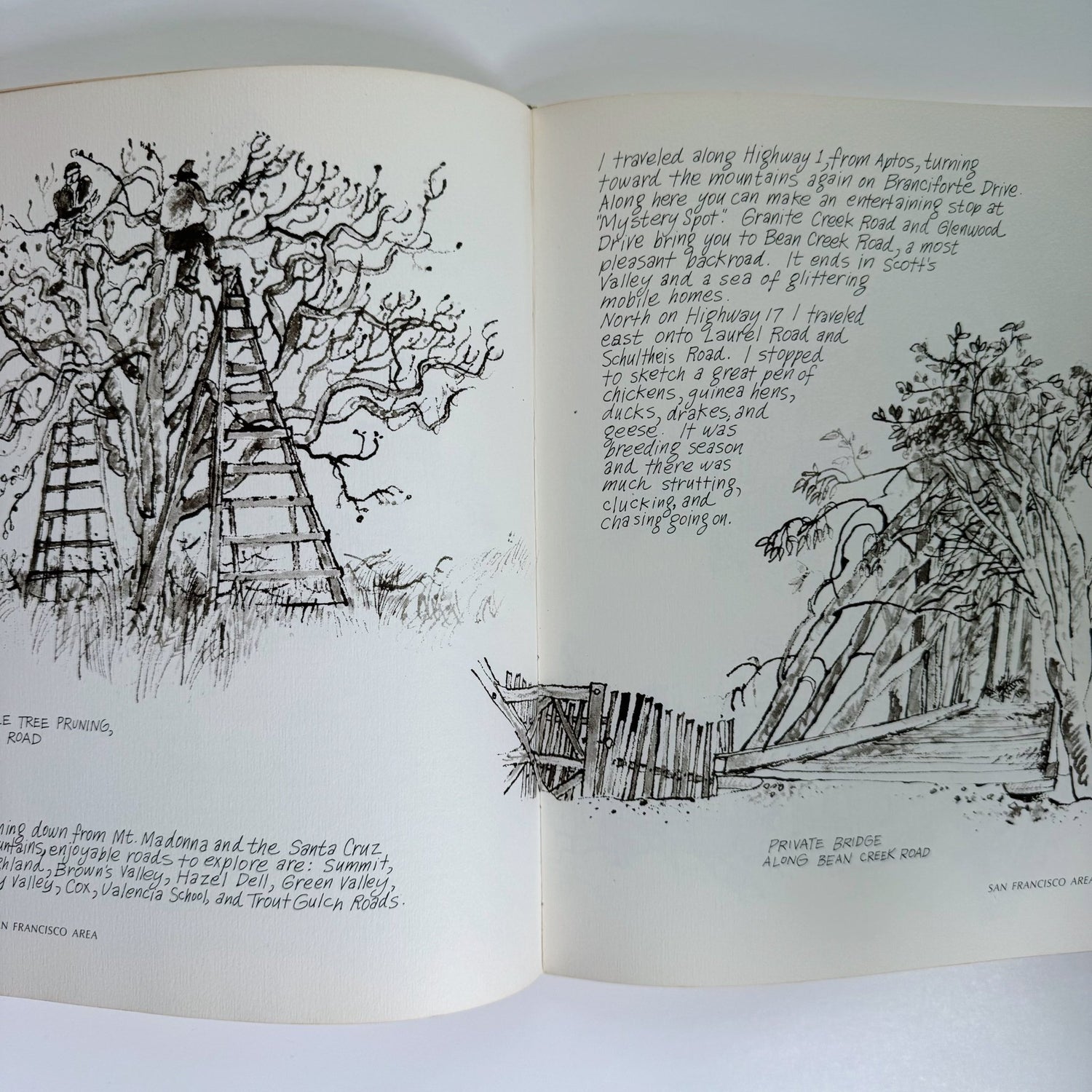 Back Roads of California, A Sunset Pictorial, Earl Thollander, 1971 Illustrated - Pretty Old Books