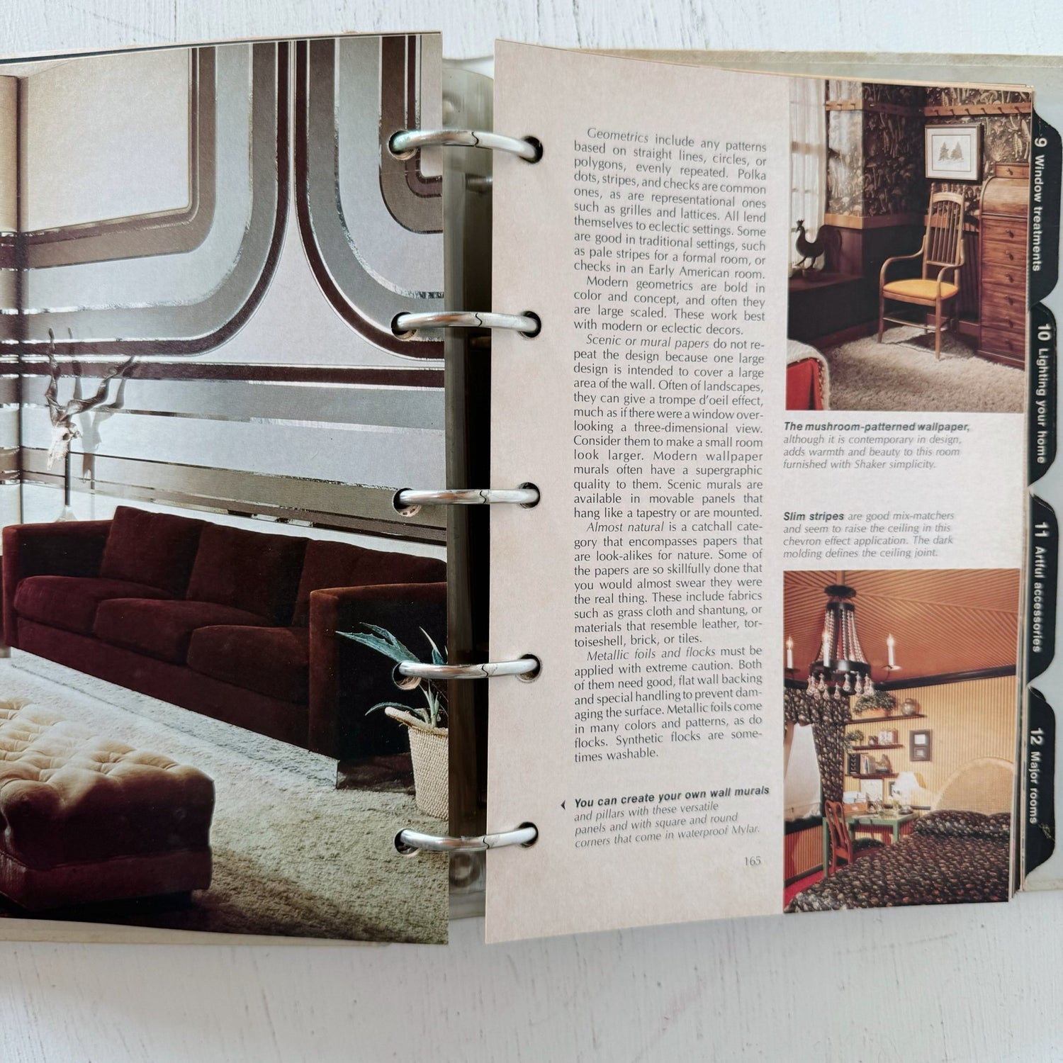 Better Homes and Gardens Decorating Book - Binder Format - 1975 - Pretty Old Books