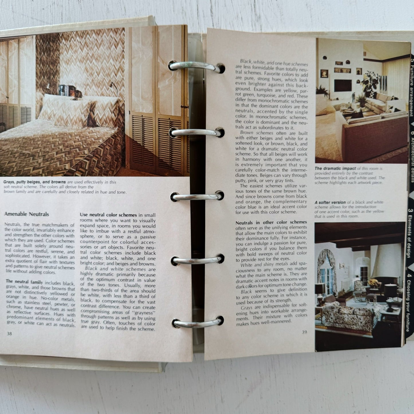 Better Homes and Gardens Decorating Book - Binder Format - 1975 - Pretty Old Books