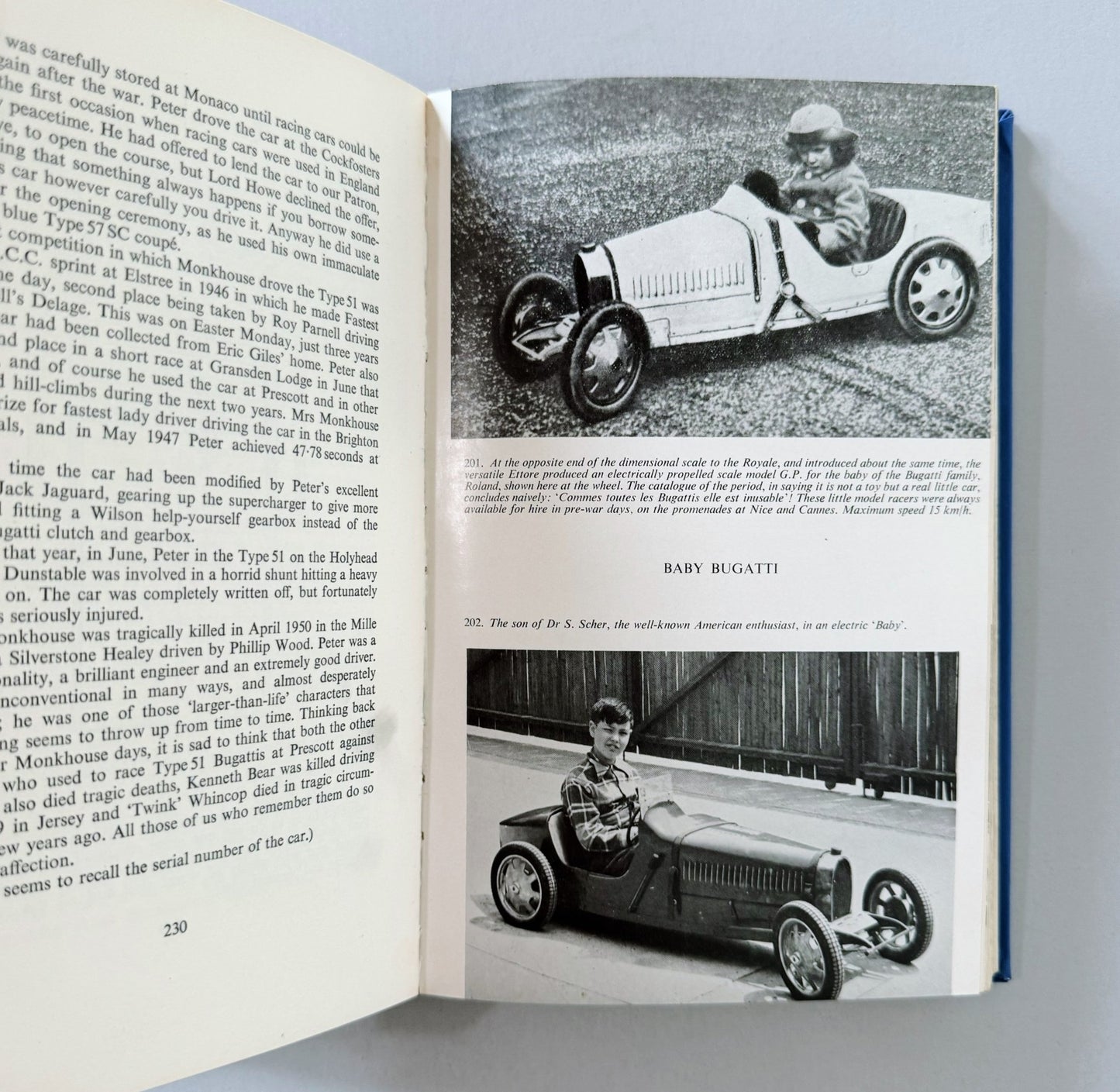 Bugatti, Vintage Car Book, Illustrated Collectible 1963 Hardcover - Pretty Old Books