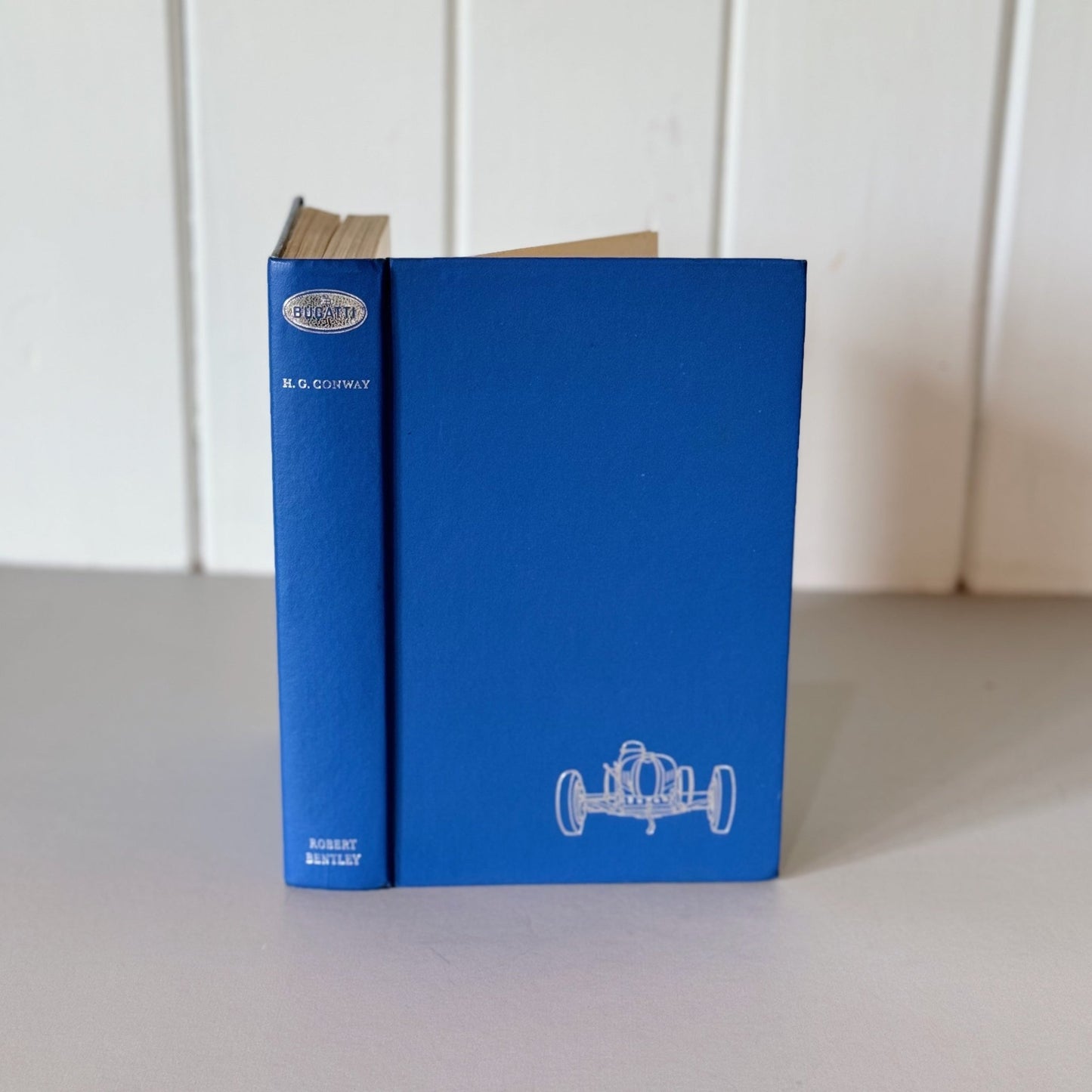 Bugatti, Vintage Car Book, Illustrated Collectible 1963 Hardcover - Pretty Old Books