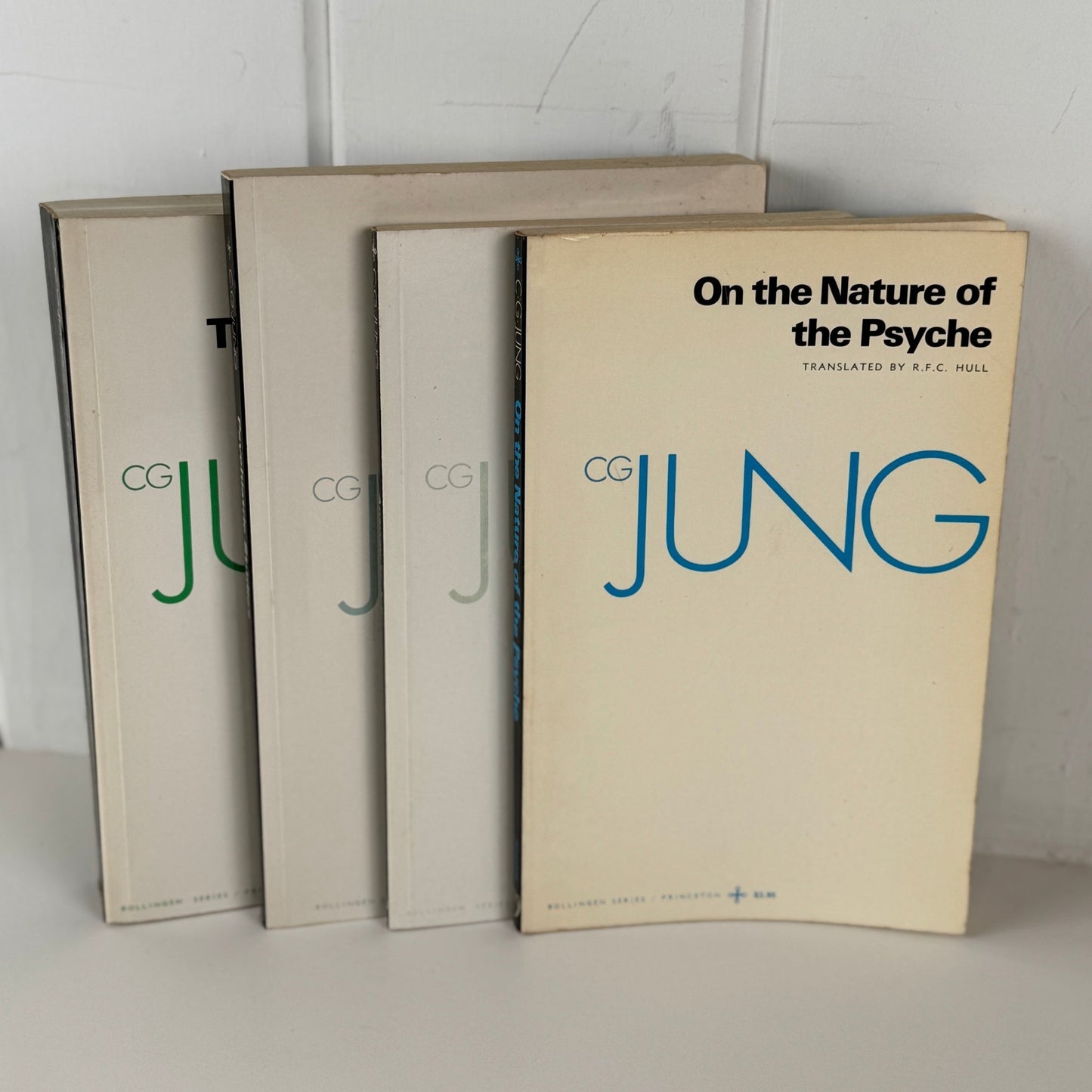 Carl Jung, The Bollingen Series Paperbacks, Set of 4: Nature of Psyche, Answer to Job - Pretty Old Books