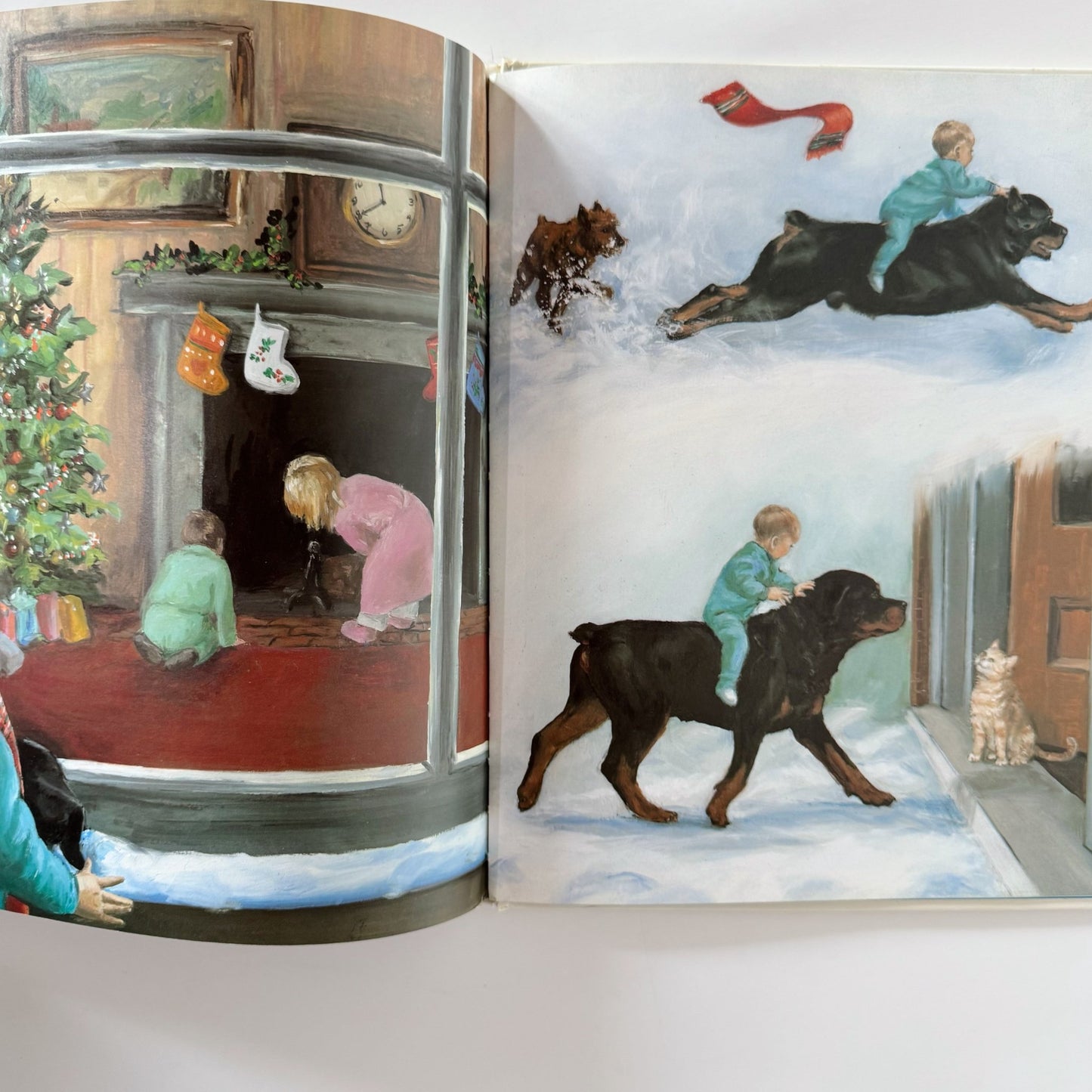 Carl's Christmas, 1991 Third Printing, Alexandra Day, Hardcover Dog Story - Pretty Old Books