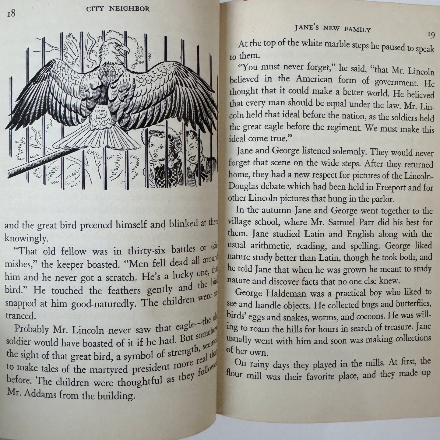 City Neighbor - The Story of Jane Addams - Clara Ingram Judson - 1951 - Children's Hardcover Book - Pretty Old Books