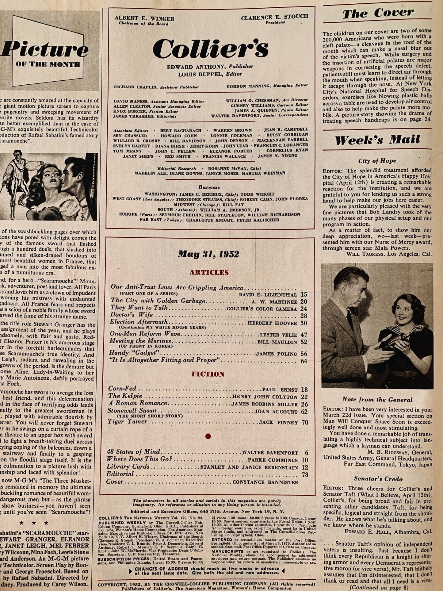 Collier's Magazine, May 31, 1952, Mid Century Modern Magazine with Ads - Pretty Old Books