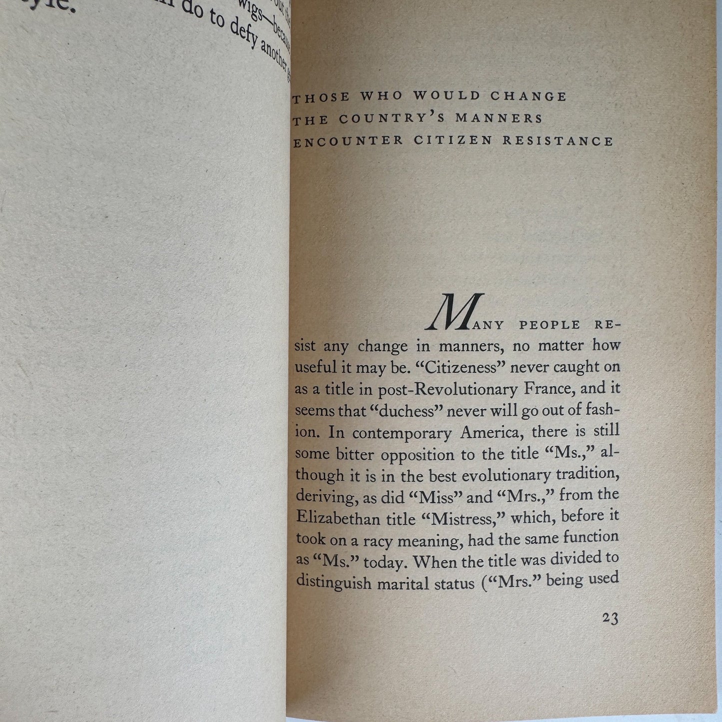 Common Courtesy: In Which Miss Manners Solves the Problem That Baffled Mr. Jefferson - Pretty Old Books