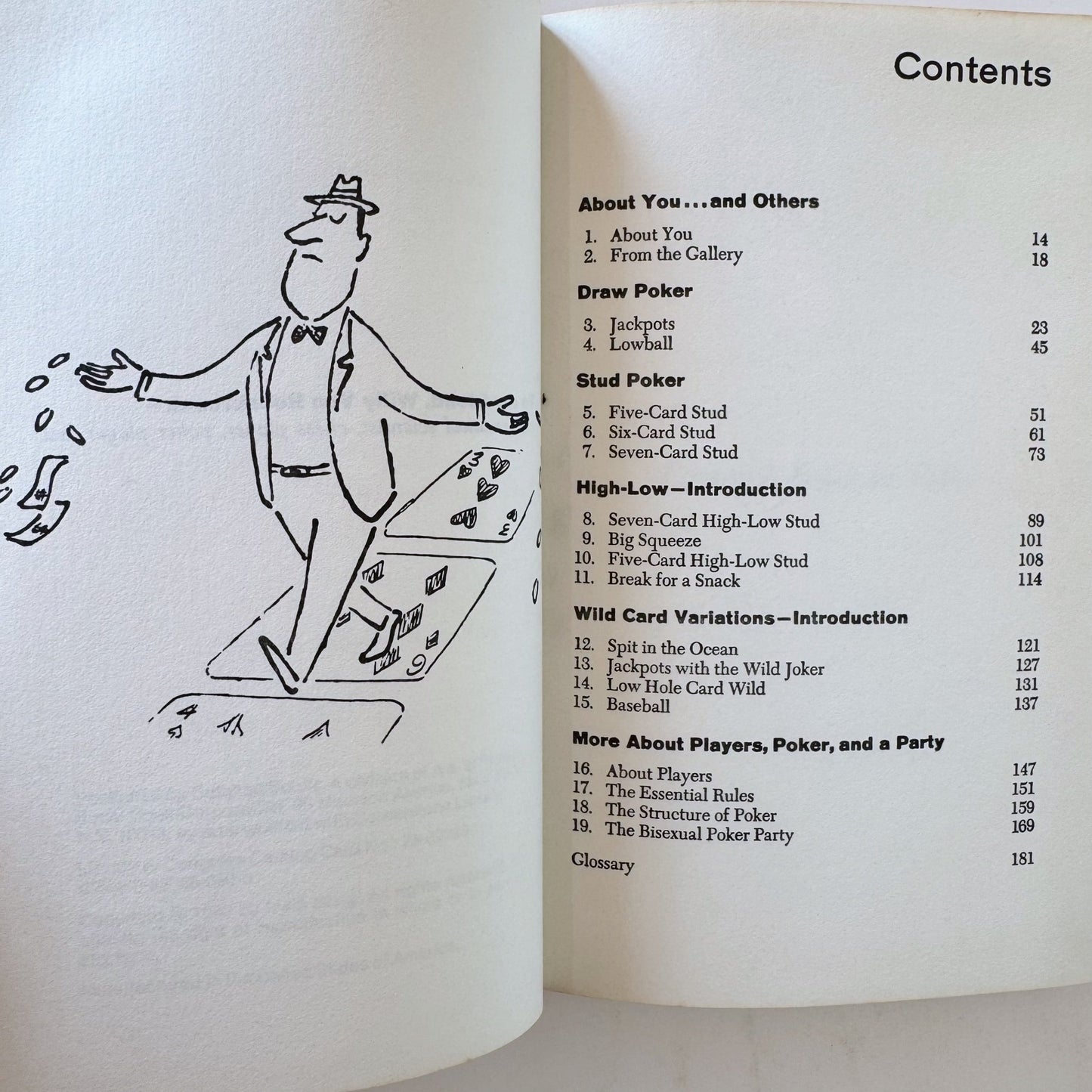 Common Sense in Poker, Irwin Steig, Illustrated Vintage Poker Guide 1963 - Pretty Old Books