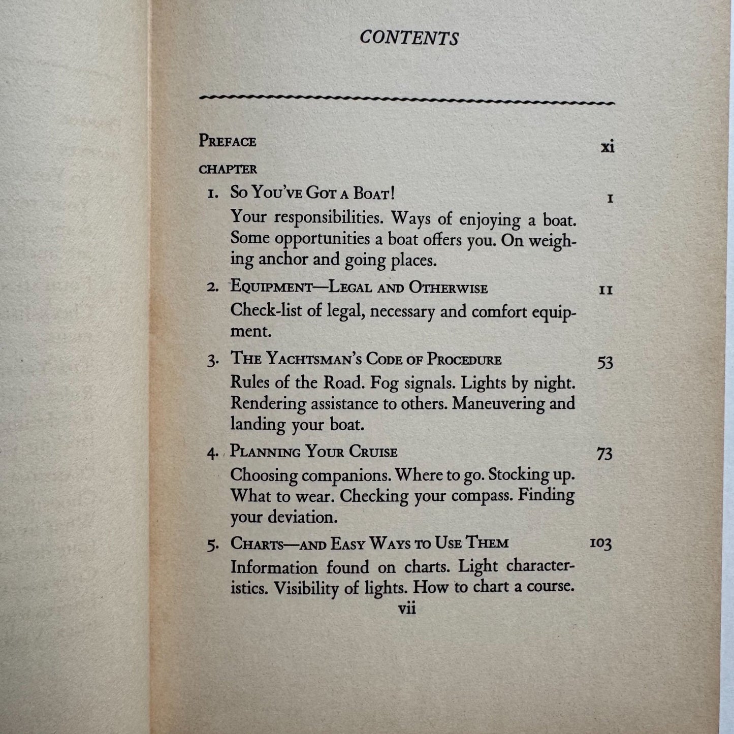 Cruising Is Fun: The Handy Book For Yachtsmen, 1941 Hardcover Boating Book - Pretty Old Books