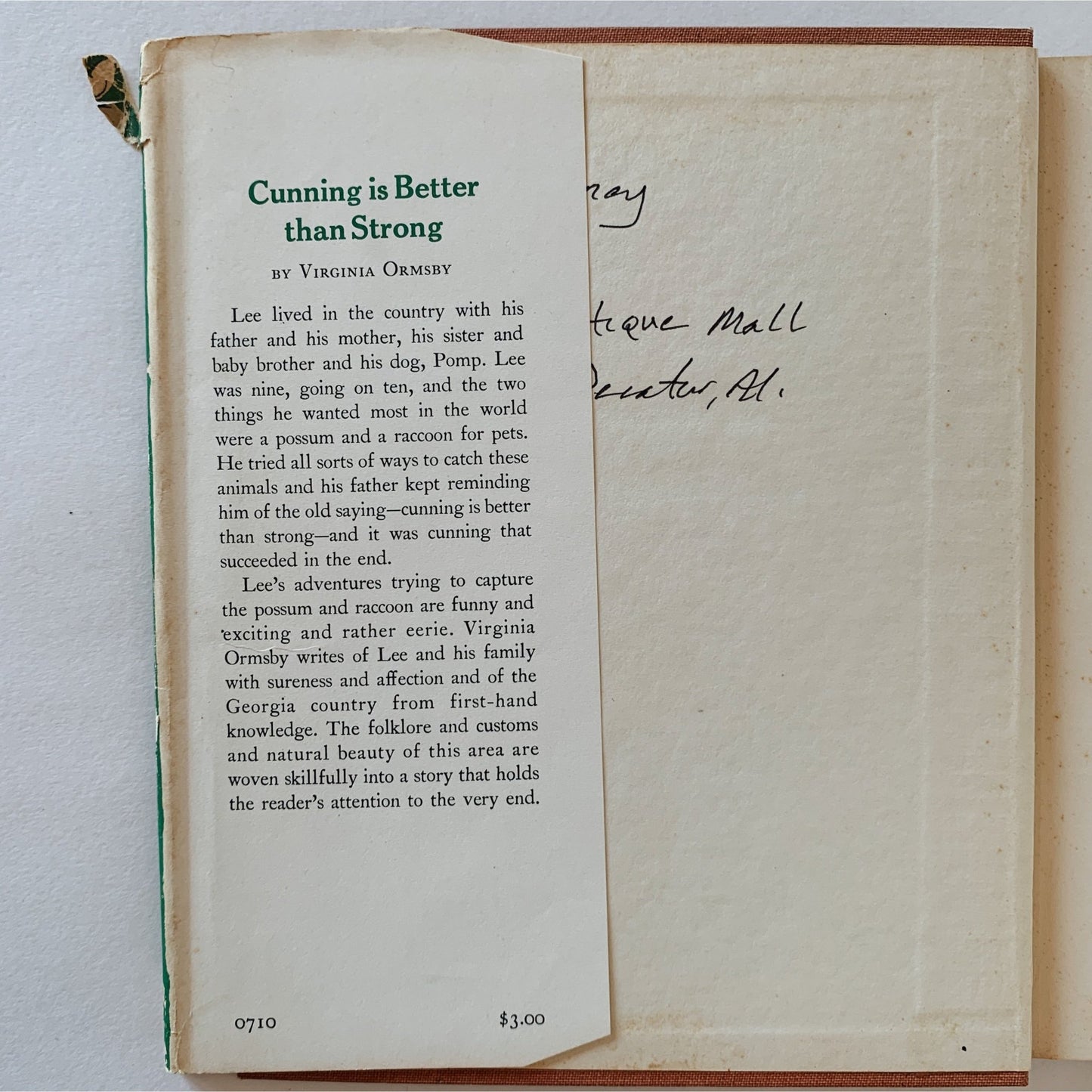 Cunning is Better Than Strong, Virginia H. Ormsby, 1960, 1st Edition, Hardcover - Pretty Old Books