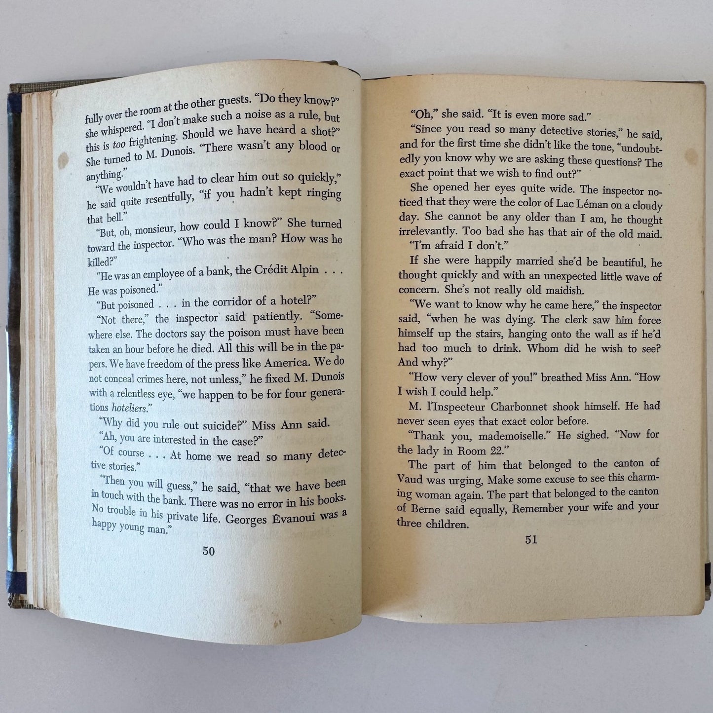 Death in Lord Byron's Room, Sally Wood, 1948 Morrow Mystery Hardcover w/Jacket - Pretty Old Books