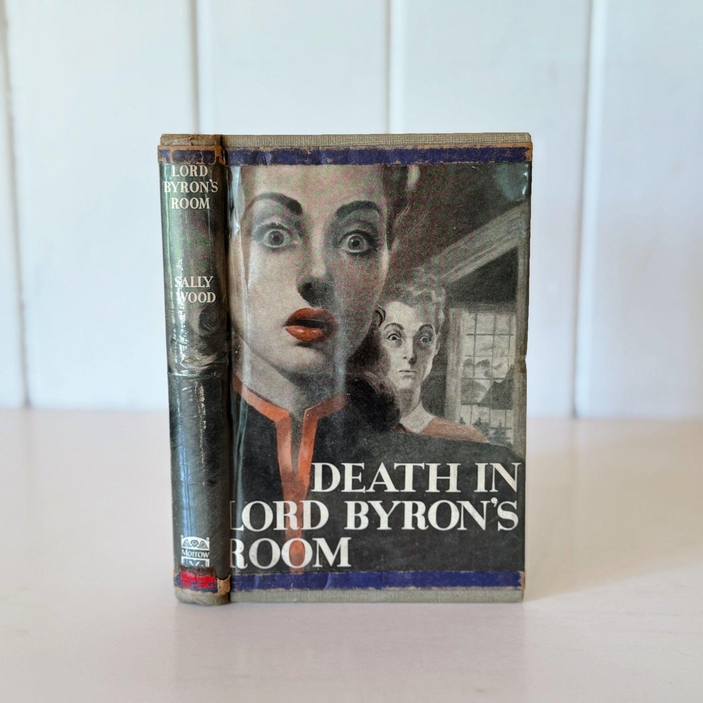 Death in Lord Byron's Room, Sally Wood, 1948 Morrow Mystery Hardcover w/Jacket - Pretty Old Books