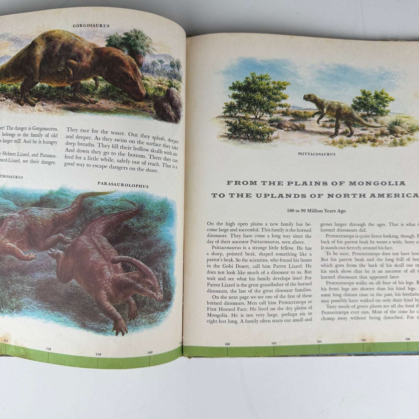 Dinosaurs and Other Prehistoric Reptiles, A Giant Golden Book: 1960 - Pretty Old Books
