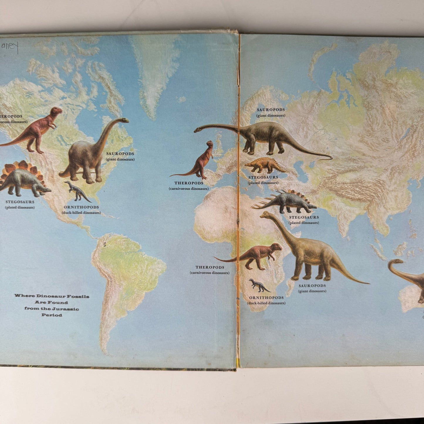 Dinosaurs and Other Prehistoric Reptiles, A Giant Golden Book: 1960 - Pretty Old Books