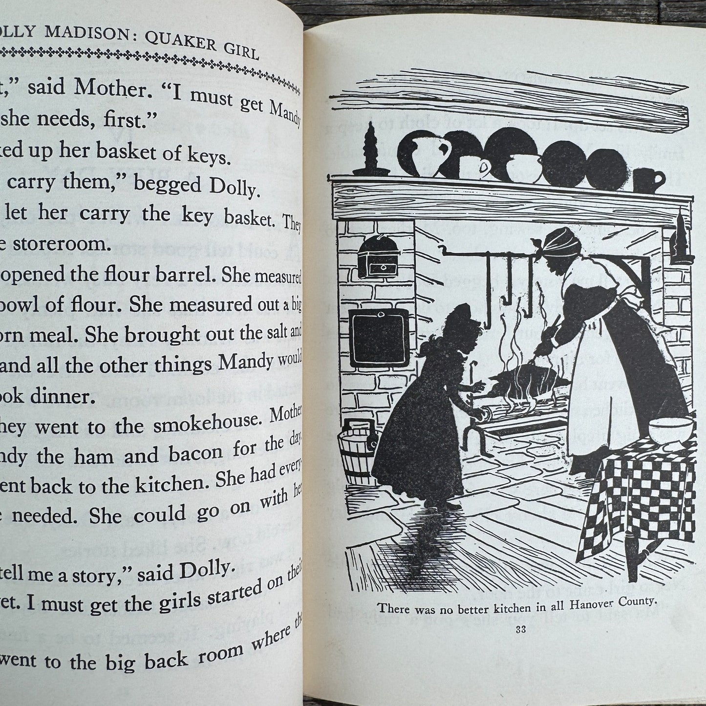 Dolly Madison: Quaker Girl Childhood of Famous Americans, 1944, Hardcover - Pretty Old Books