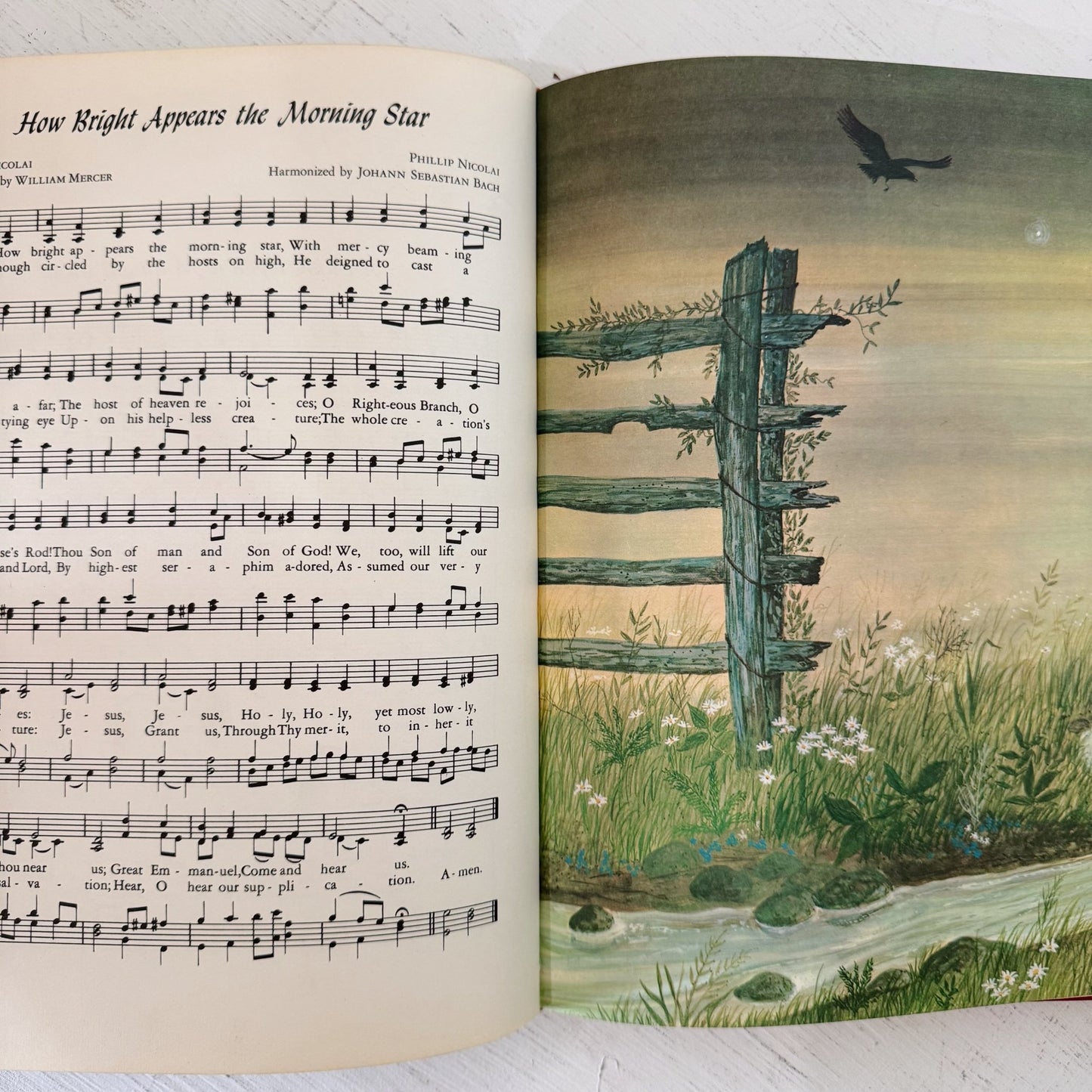 Don McNeill's Family Album of Favorite Hymns, Illustrated 1960 Hardcover Book - Pretty Old Books
