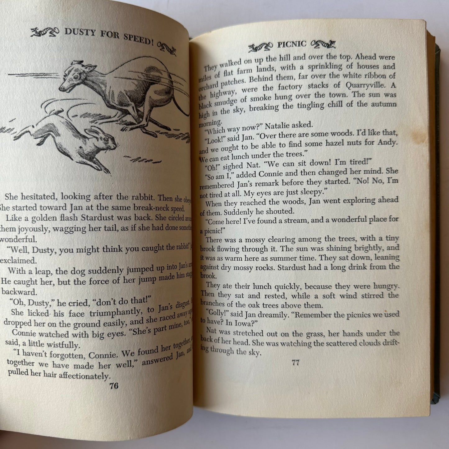 Dusty For Speed, Frances and Winthrop Neilson, 1947 Children's Dog Fiction - Pretty Old Books