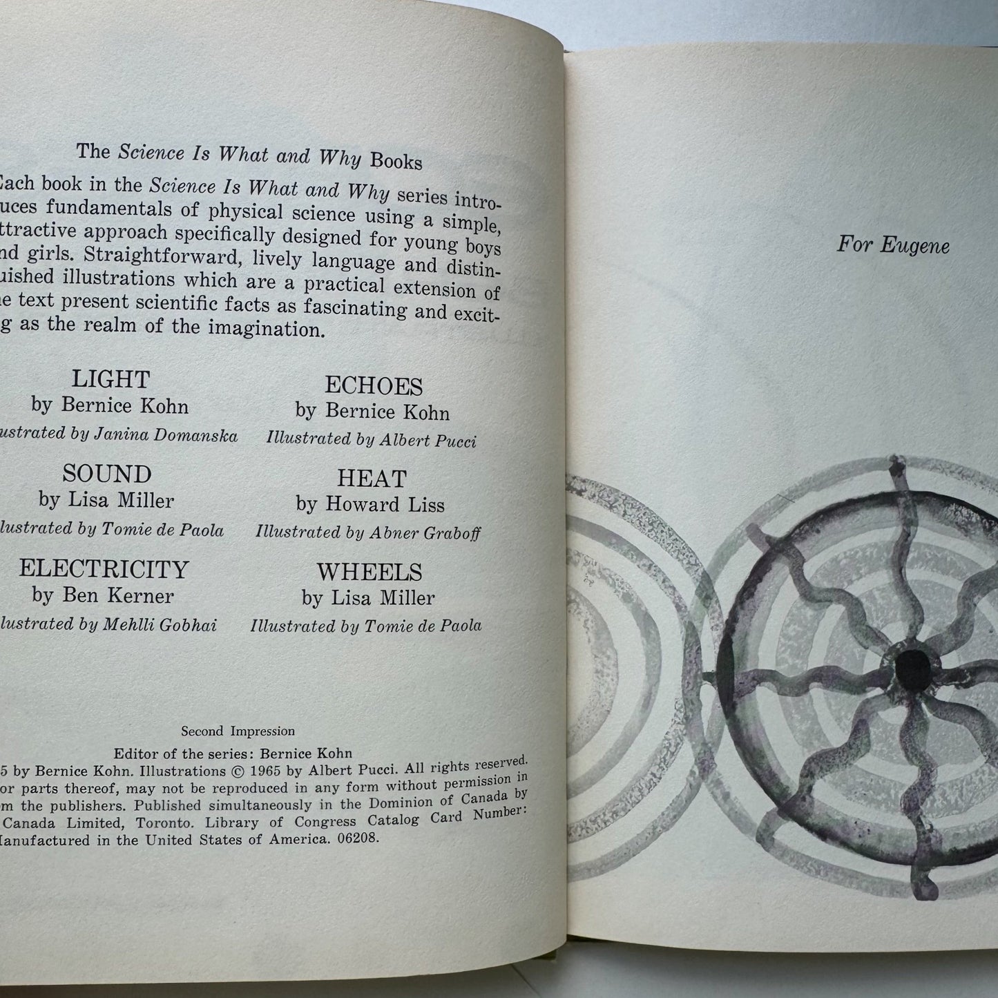 Echoes, Bernice Kohn, Juvenile Illustrated Science Hardcover 1965 - Pretty Old Books