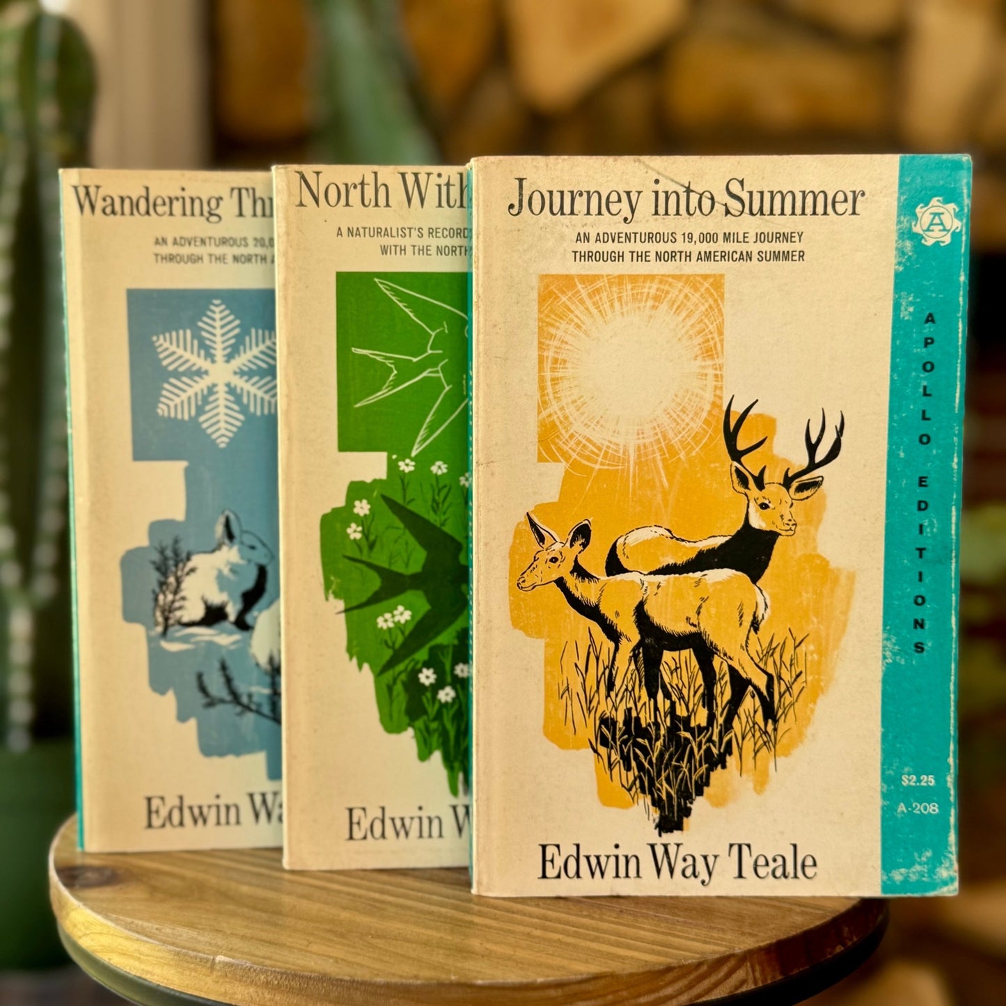 Edwin Way Teale Naturalist Book Set, Apollo Editions, 1951 Spring, Winter, Summer - Pretty Old Books
