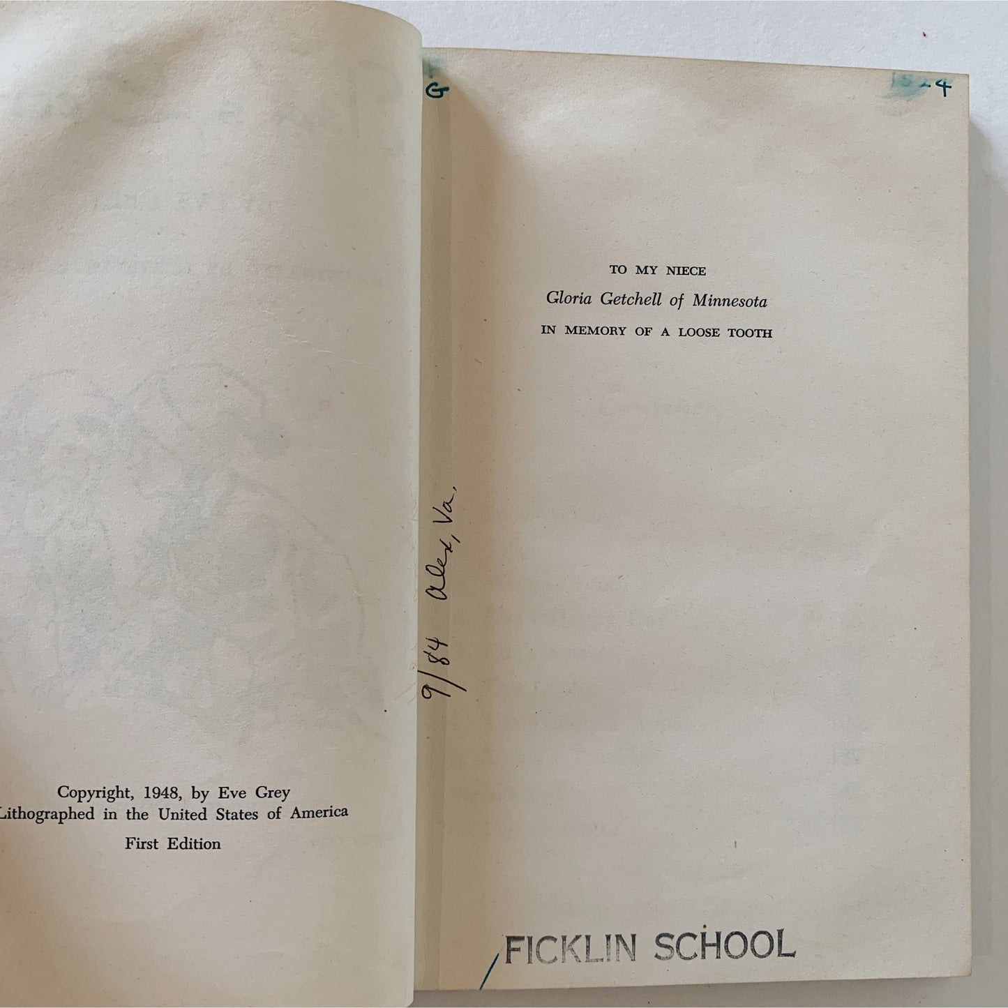 Elsa's Secret, Eve Grey, 1948, First Edition, Children's Fiction - Pretty Old Books