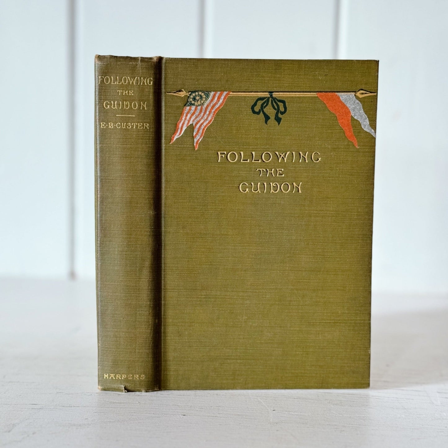 Following The Guidon, General Custer, 1890 - Pretty Old Books