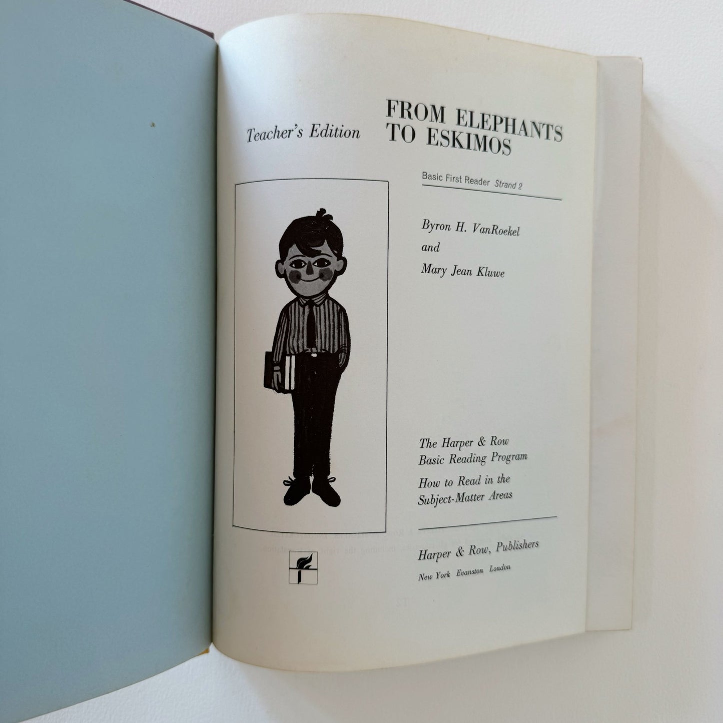 From Elephants to Eskimos Teacher's Edition, 1966 School English Book - Pretty Old Books