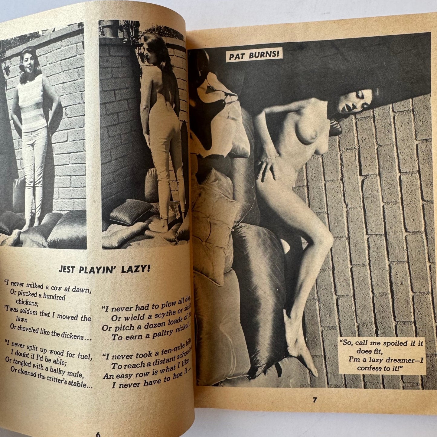 Gaze: Man - Size Entertainment, April 1966, Humor and Girlie Pin - Up Magazine - Pretty Old Books