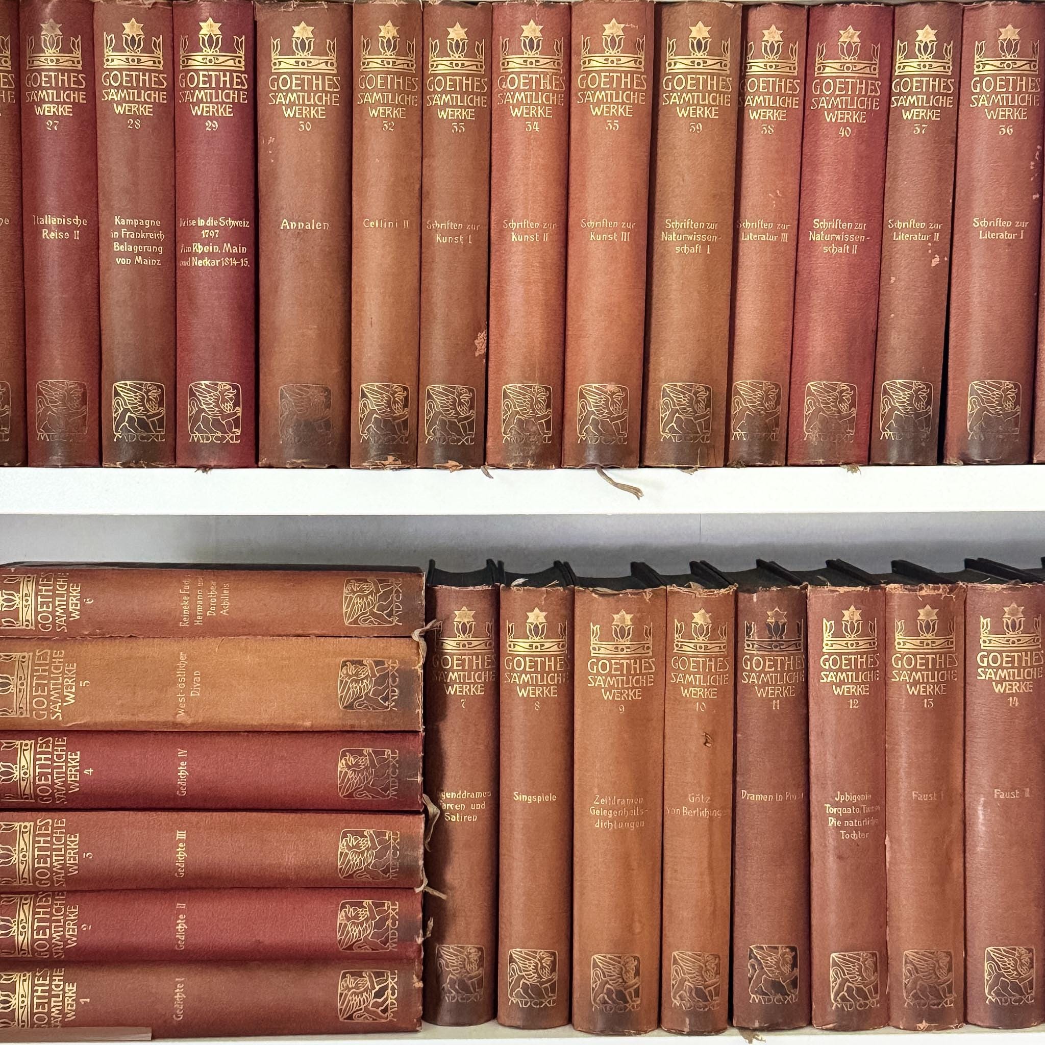 Goethe's Complete Works, 40 Volumes, 1902, German-Language