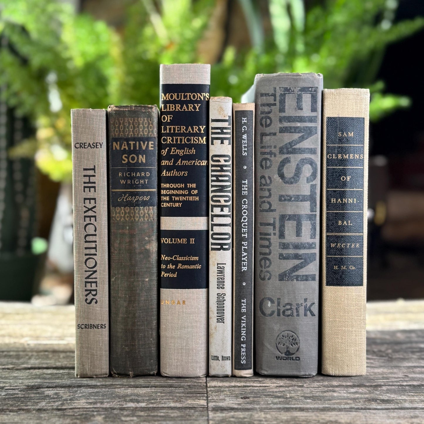 Gray, Taupe, and Black Mid Century Decorative Book Bundle - Pretty Old Books