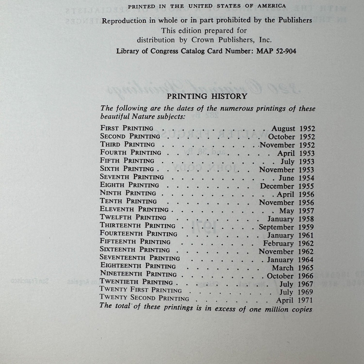 Hammond's Nature Atlas of America, Wildlife Species, 1971, Watercolor Nature Art - Pretty Old Books