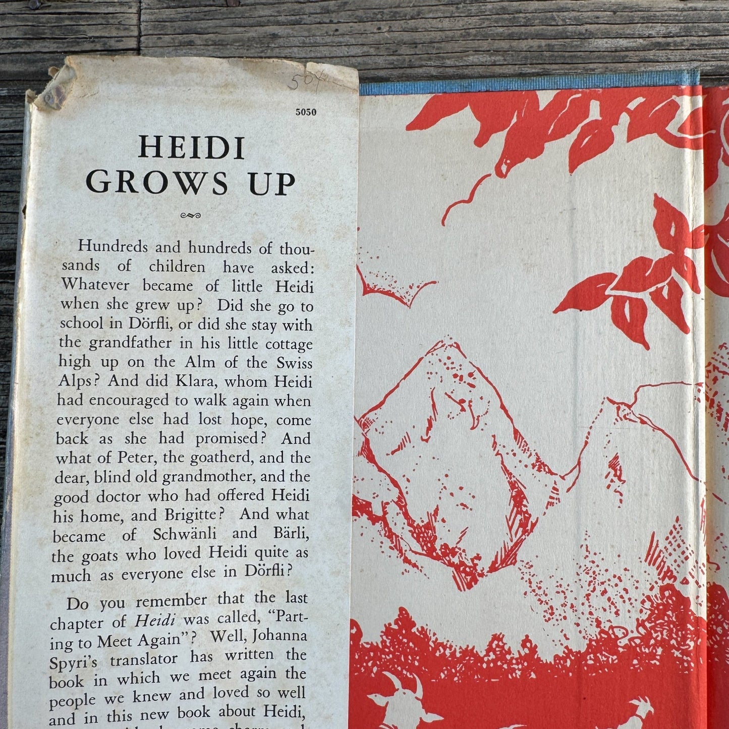 Heidi Grows Up, Charles Tritten, Illustrated by Jean Coquillot, 1938 - Pretty Old Books
