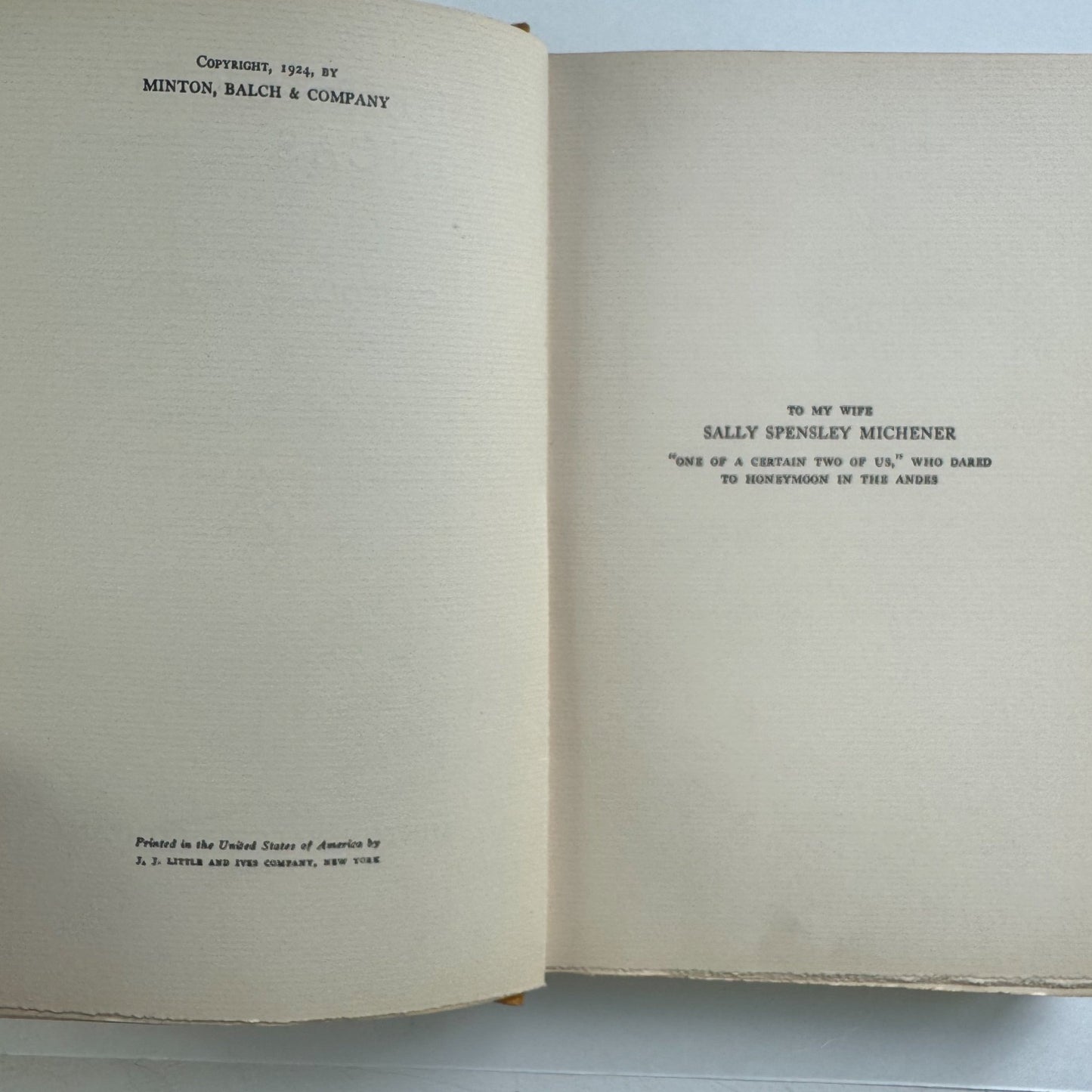 Heirs of the Incas, 1924 Peru Travelogue, Carroll K. Michener - Pretty Old Books