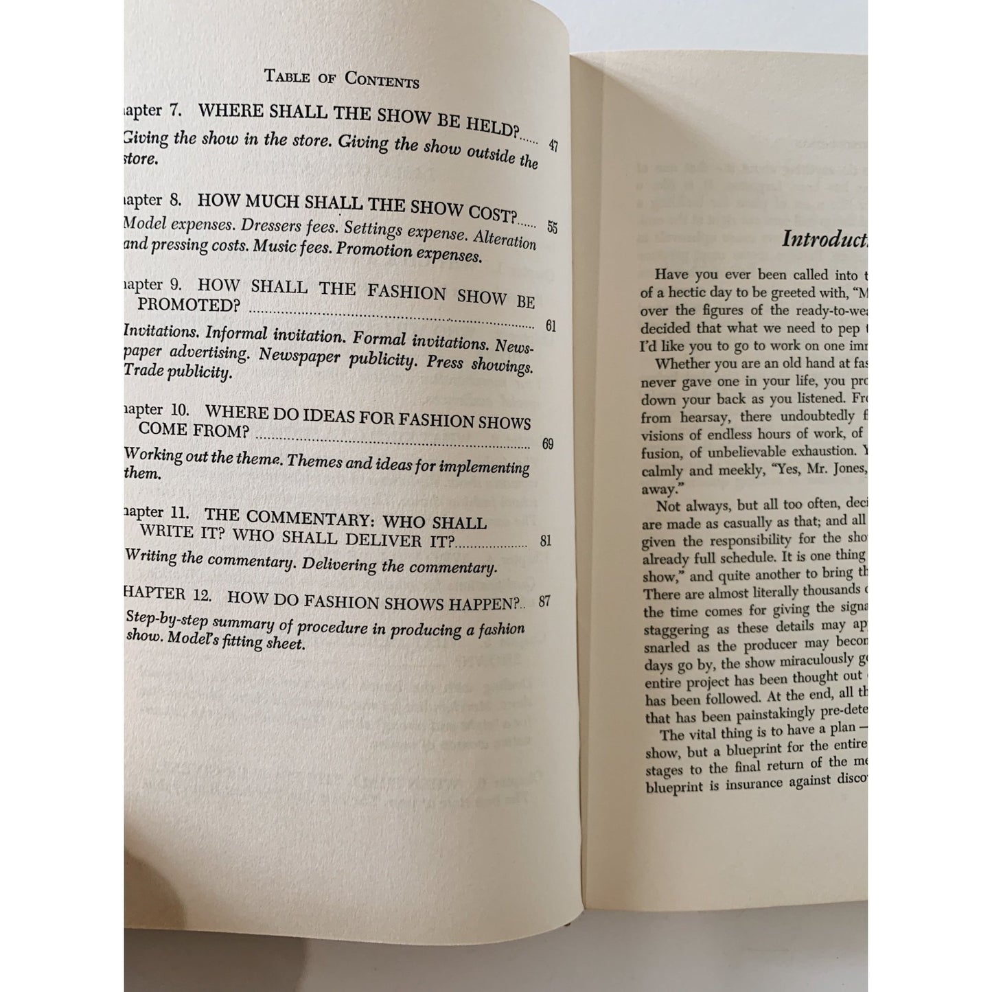 How to Give a Fashion Show, 1957 Hardcover - Pretty Old Books